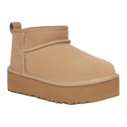 UGG Classic Ultra Mini Platform Boot Sand (Kids) Side
