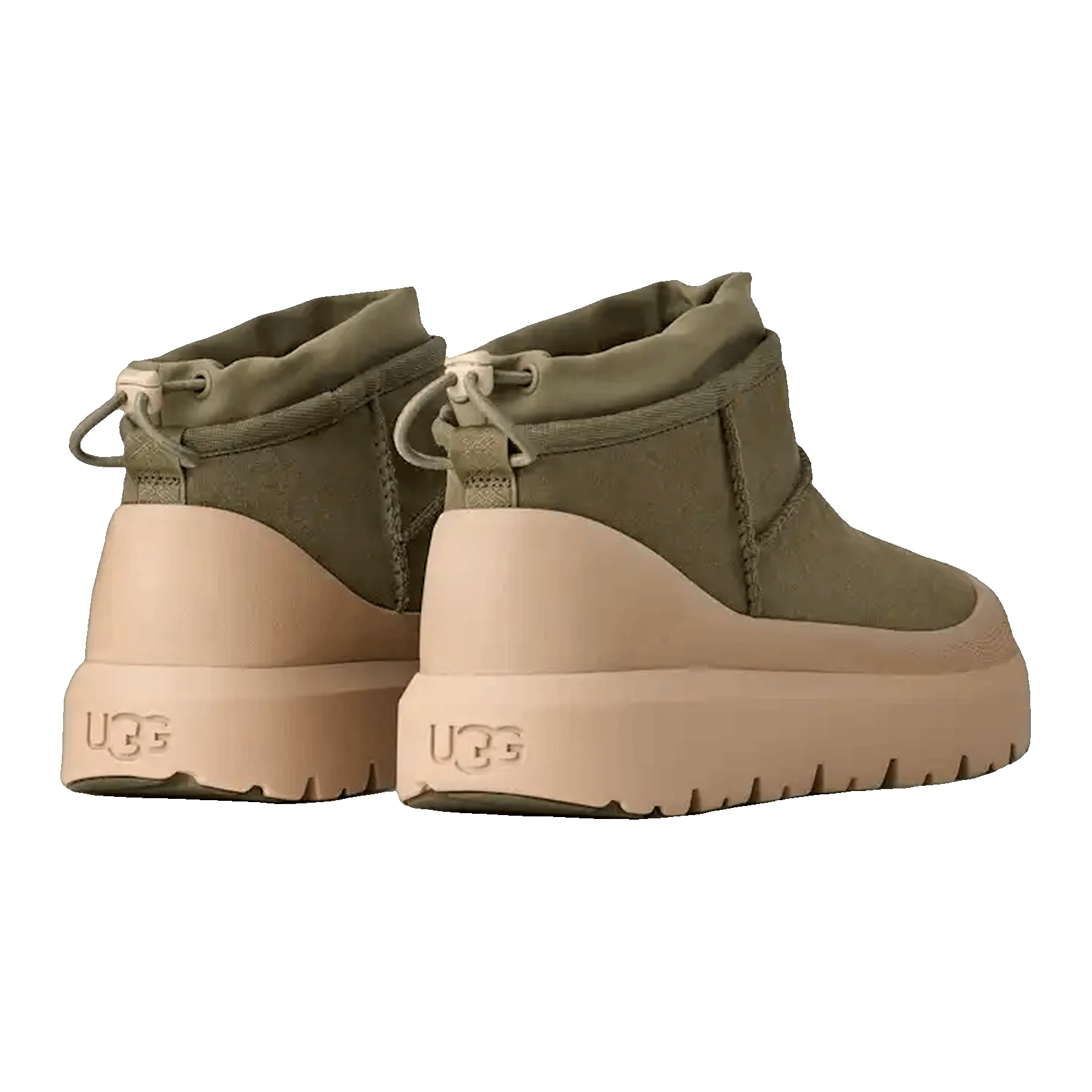 UGG Classic Ultra Mini Weather Hybrid Boot Burnt Olive Mustard Seed Back