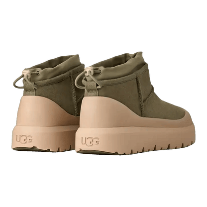 UGG Classic Ultra Mini Weather Hybrid Boot Burnt Olive Mustard Seed Back