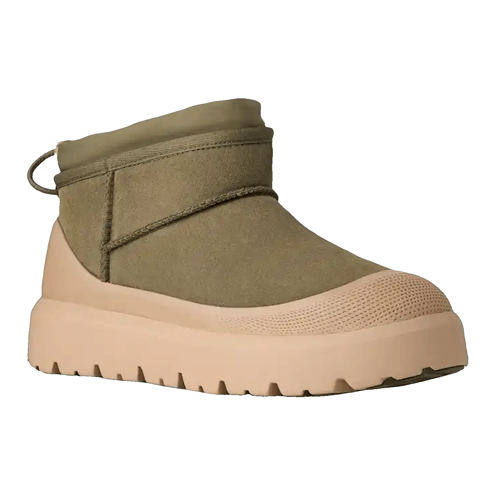 UGG Classic Ultra Mini Weather Hybrid Boot Burnt Olive Mustard Seed Side
