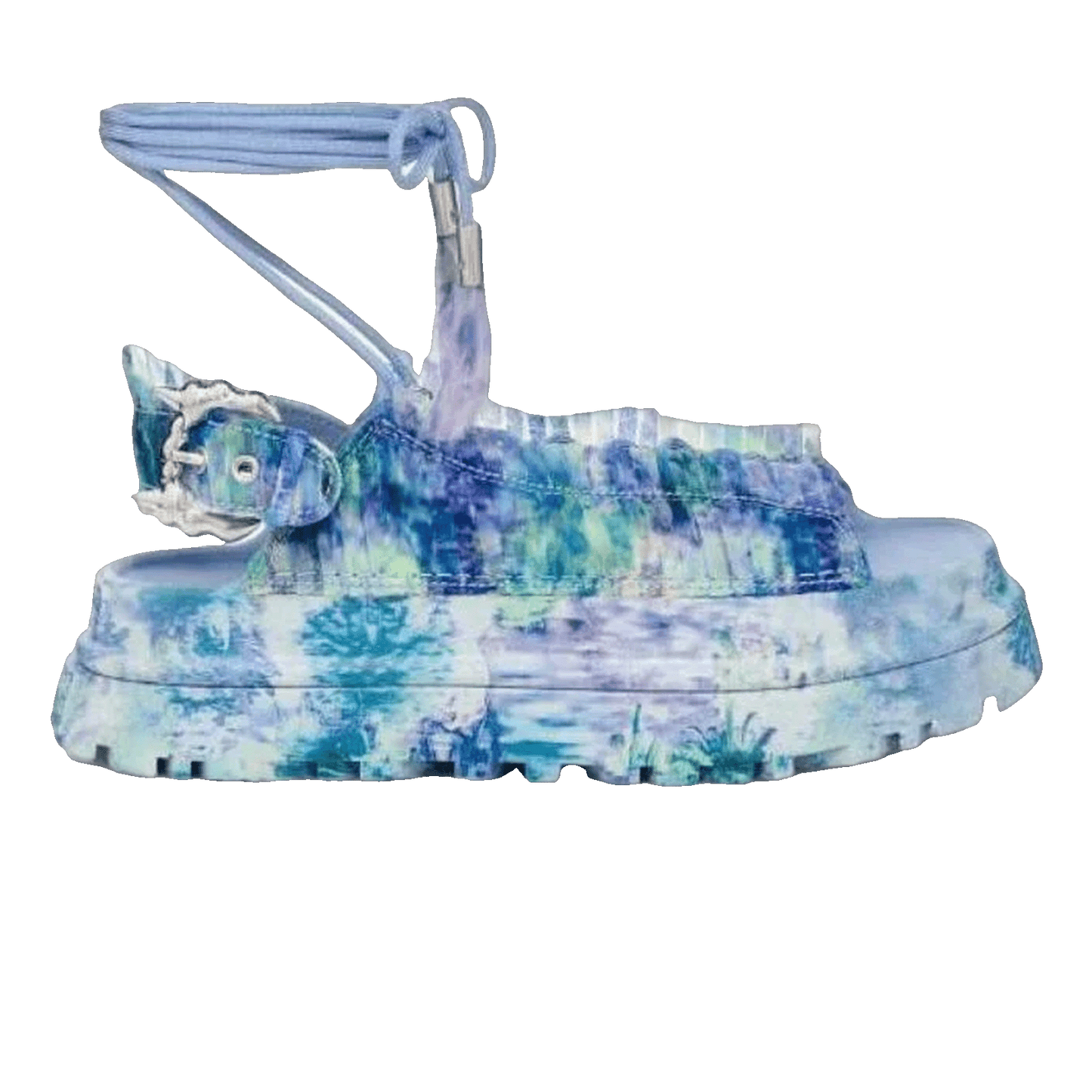 UGG Collina Strada GoldenGlow Sandal Blue Floral (W)