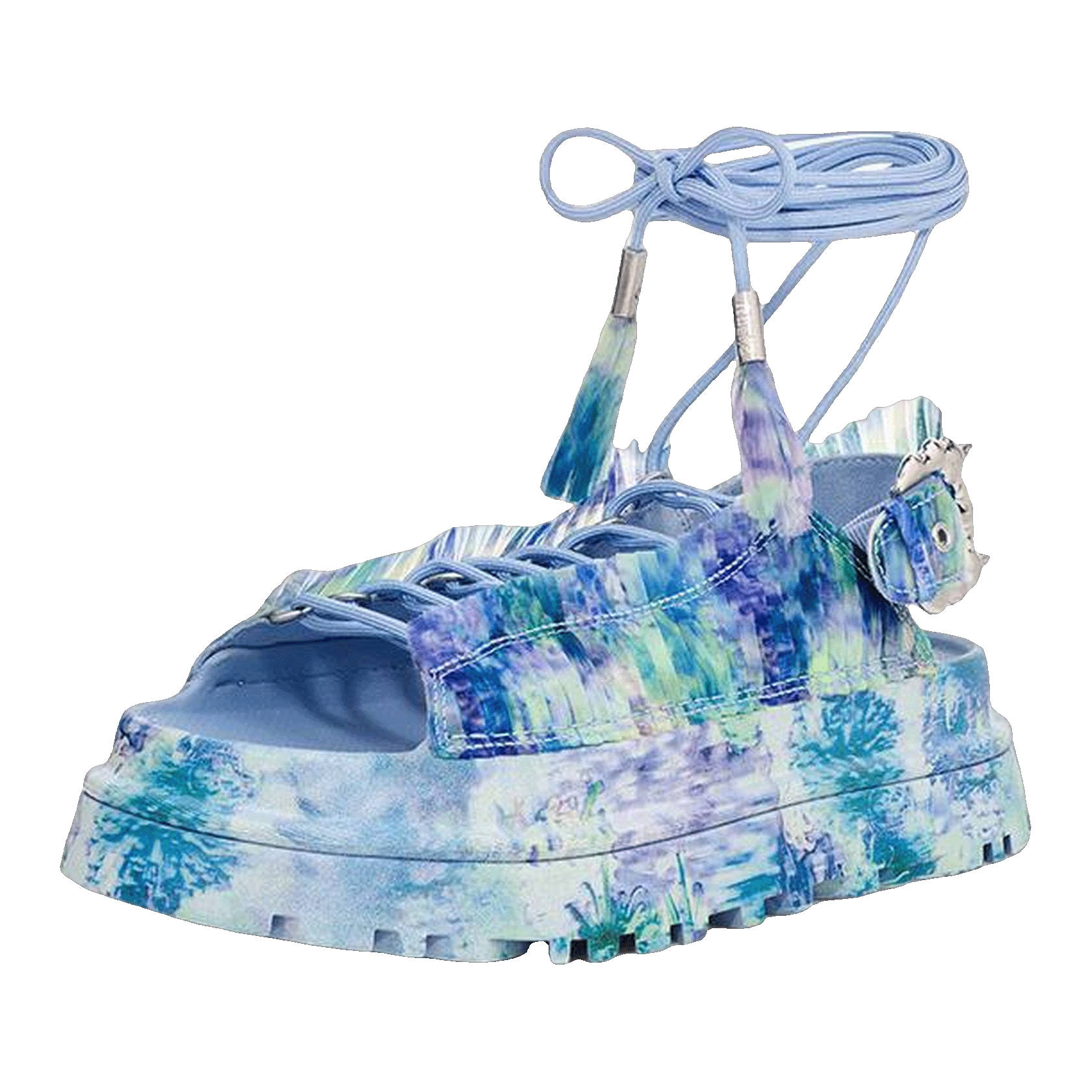 UGG Collina Strada GoldenGlow Sandal Blue Floral (W)