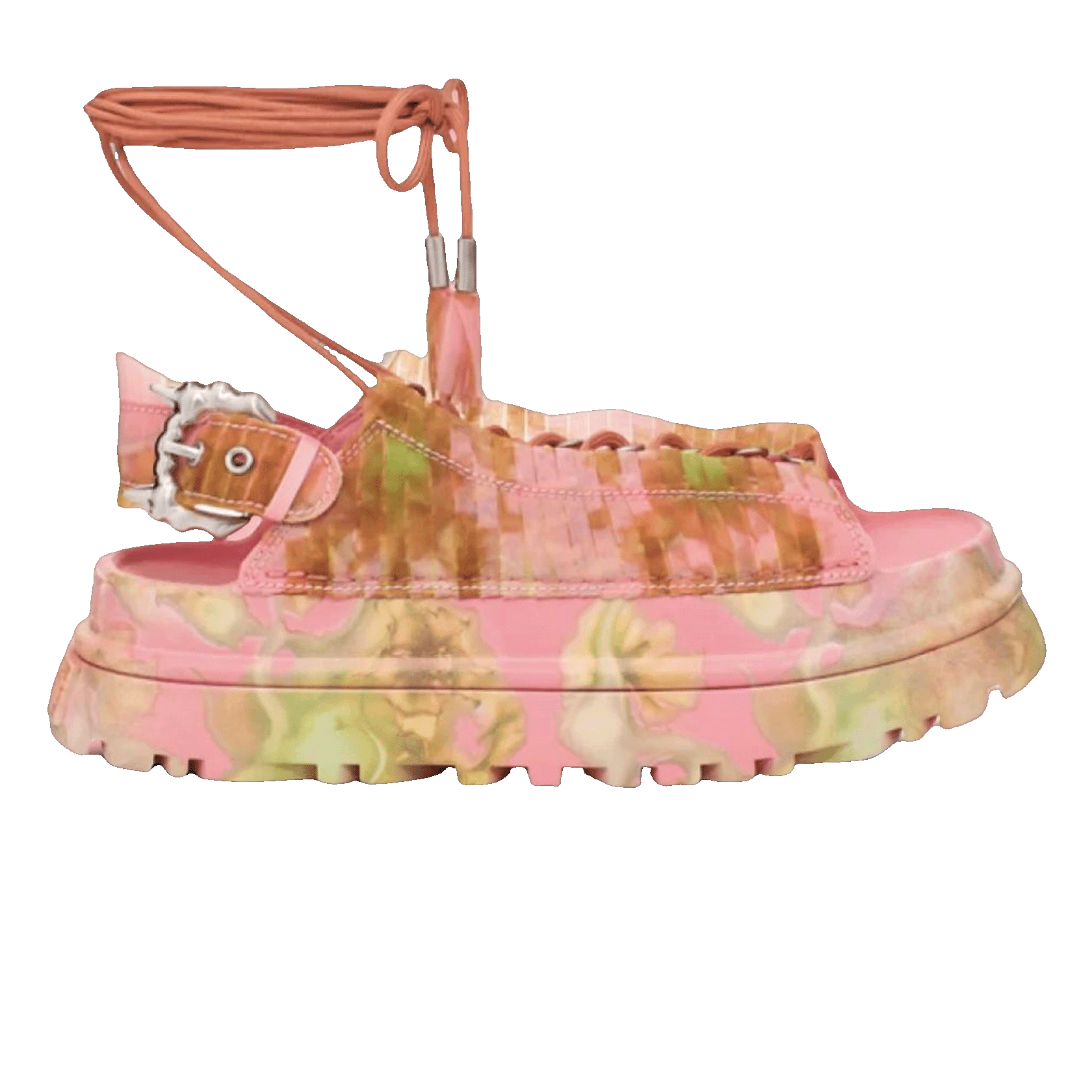 UGG Collina Strada GoldenGlow Sandal Pink Floral (W)