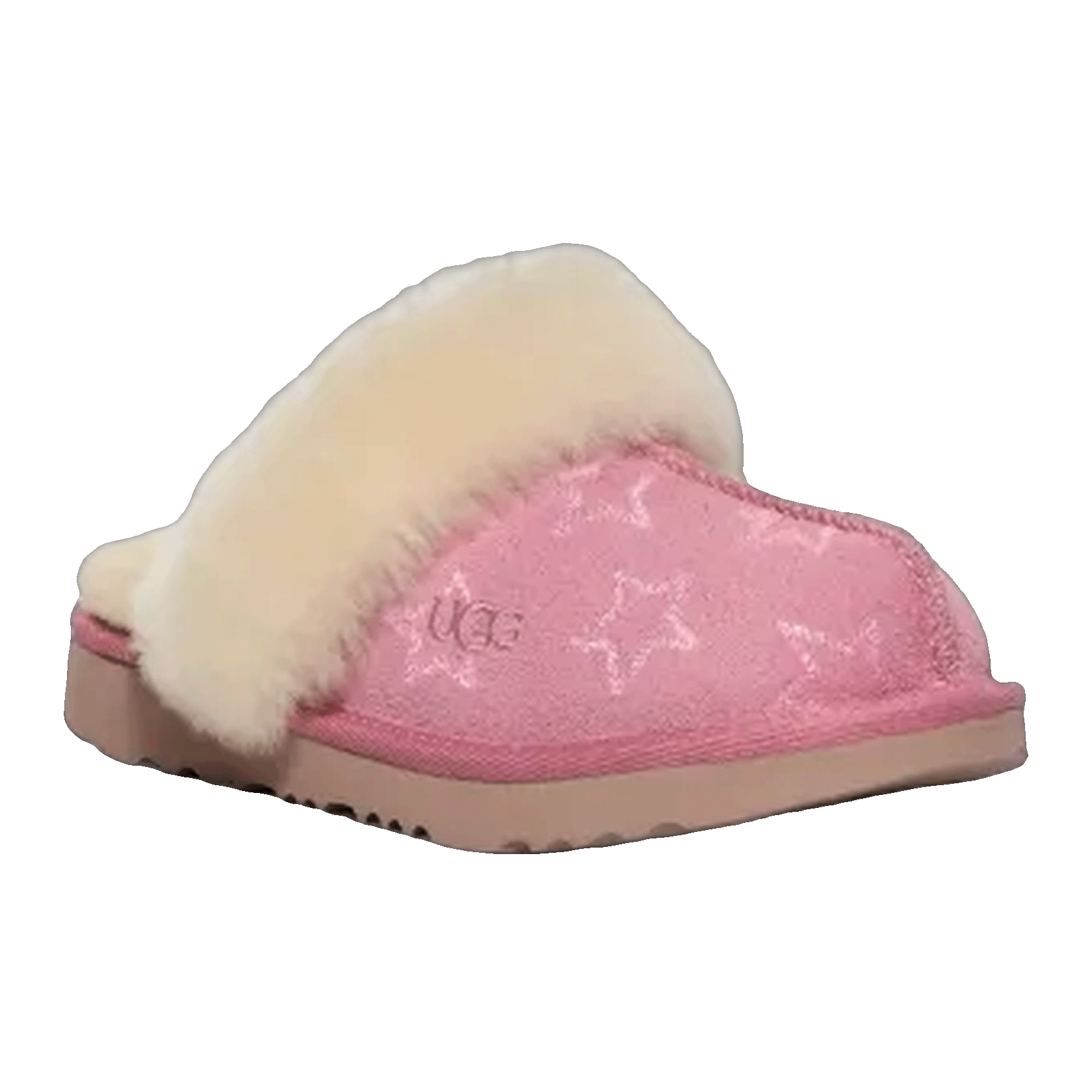 UGG Cozy II Iridescent Stars Slipper Dusty Orchid Pink Iridescent (Kids) Side