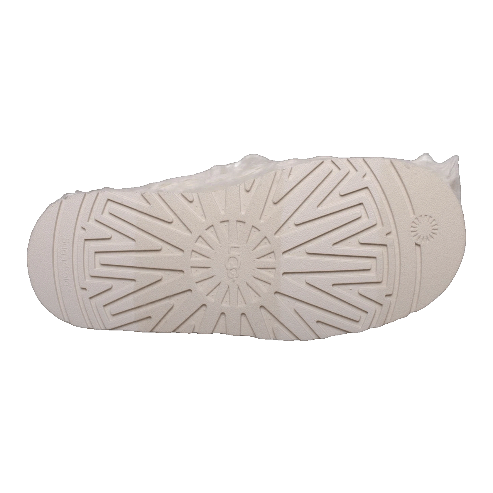 UGG Fluff Momma Sugar Tasman Slipper White (W) Sohle