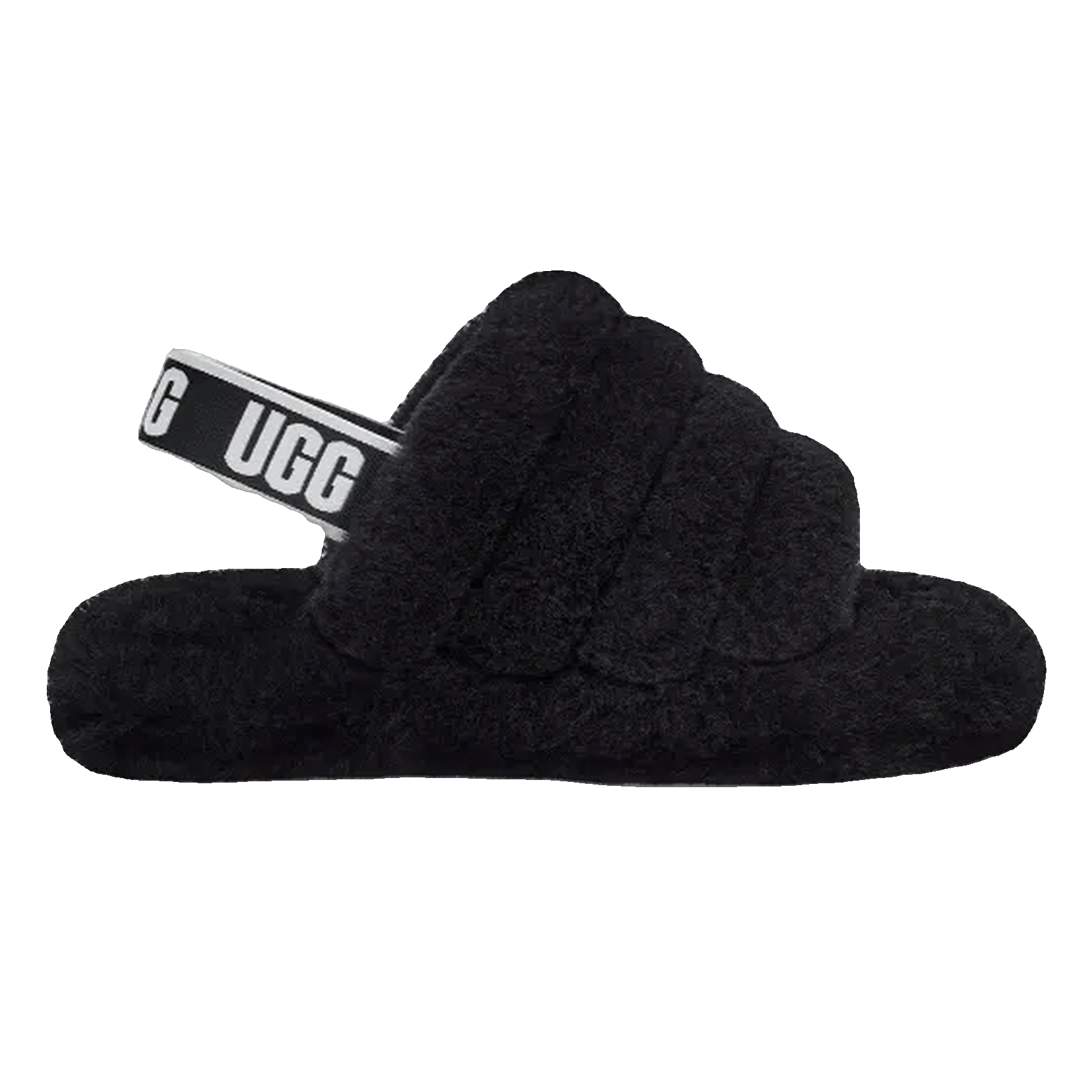 UGG Fluff Yeah Slide Black (Kids)