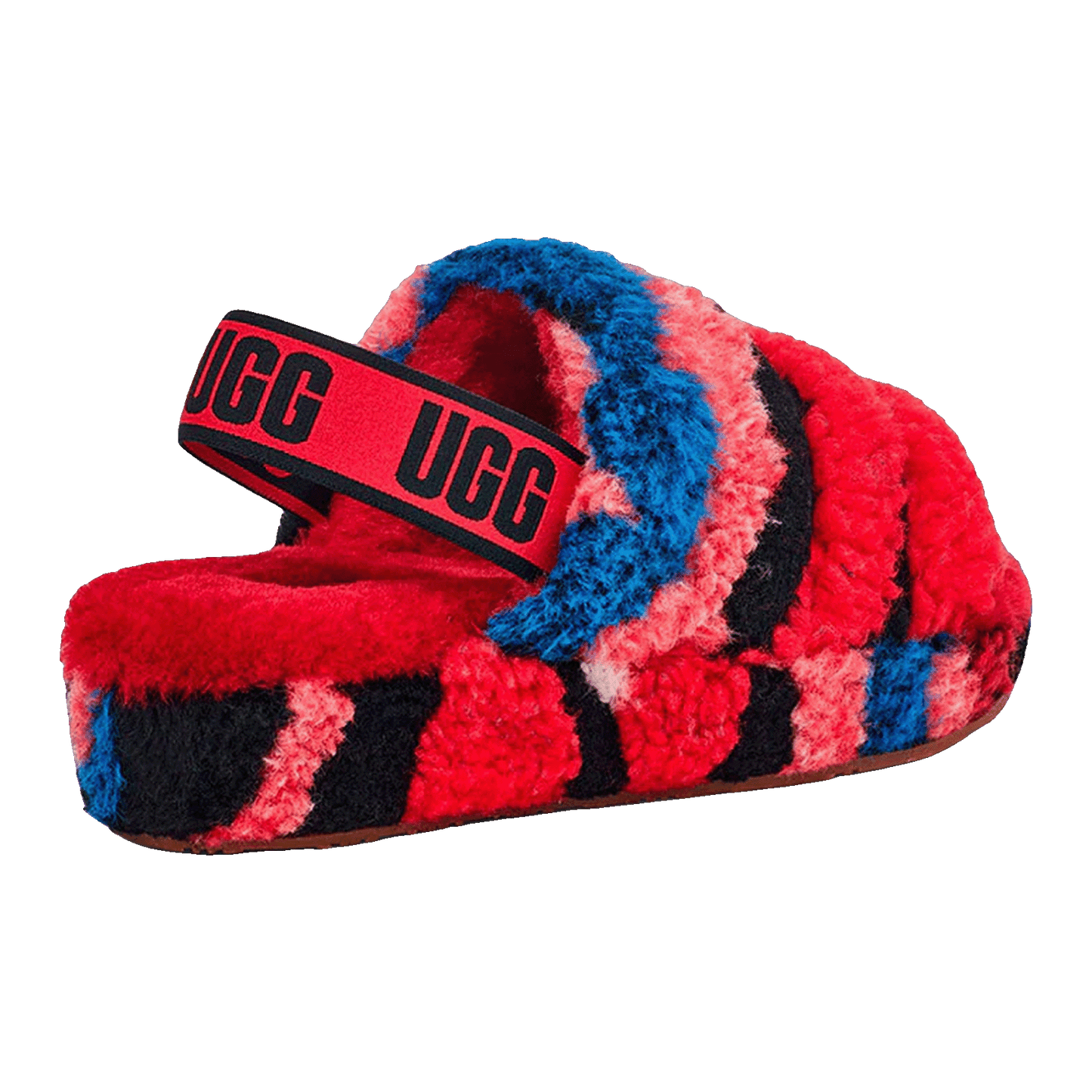 UGG Fluff Yeah Slide Cali Collage Red (W) Back