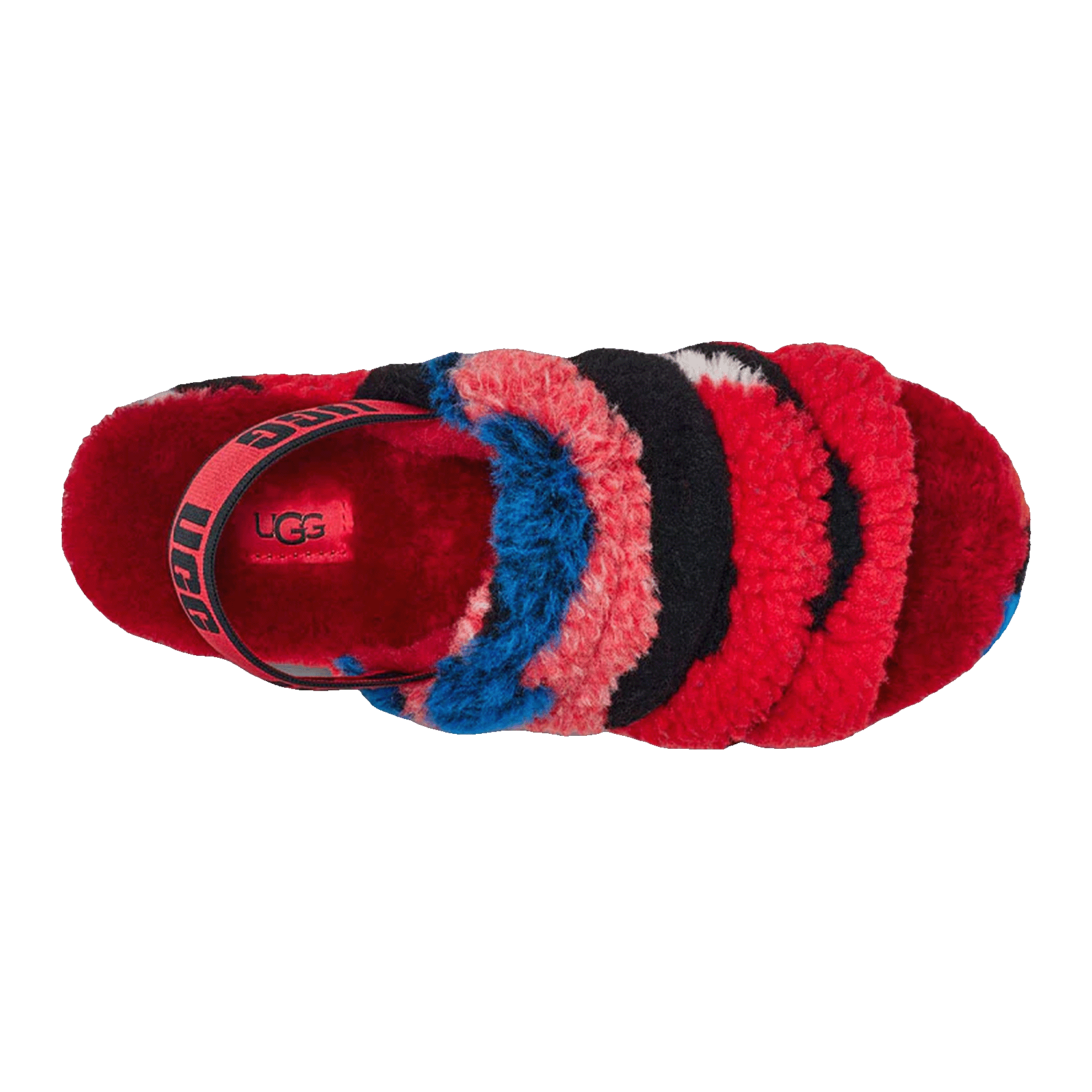 UGG Fluff Yeah Slide Cali Collage Red (W) Oben