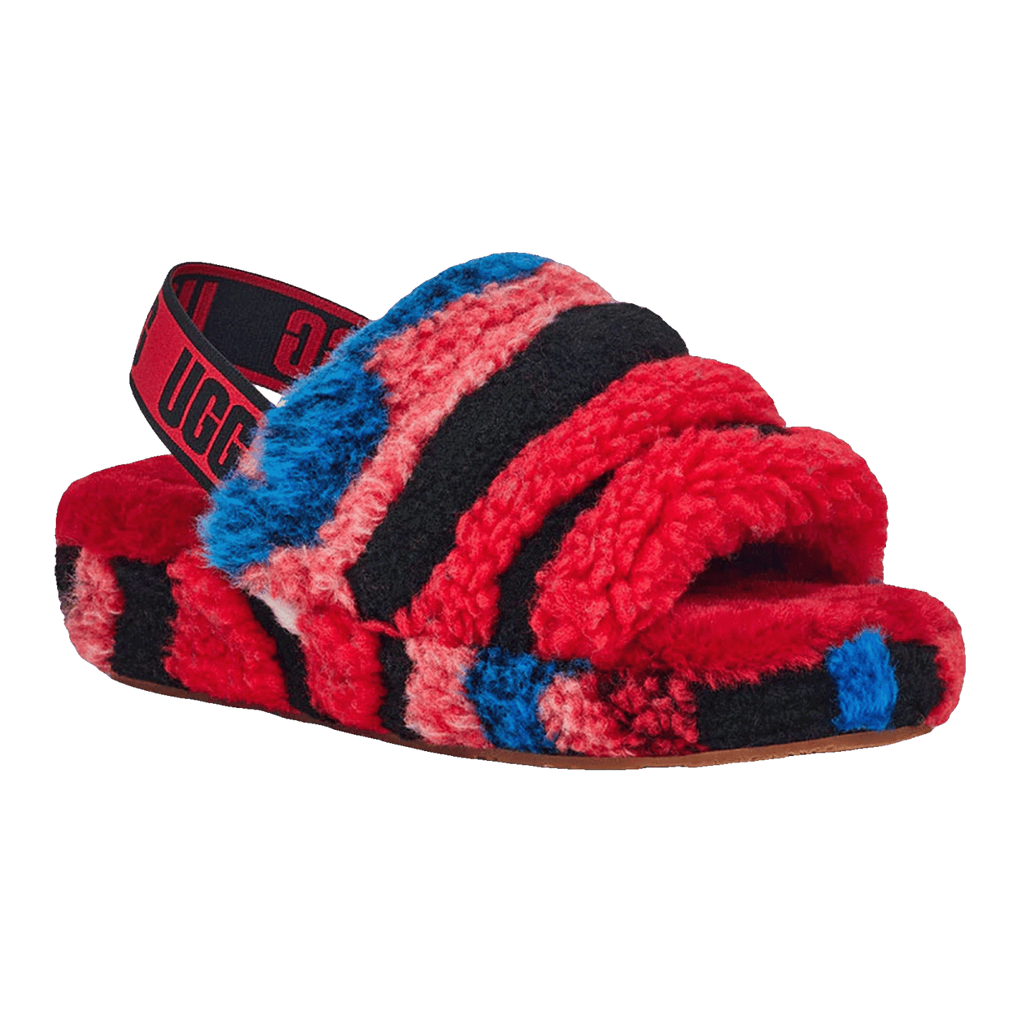 UGG Fluff Yeah Slide Cali Collage Red (W) Side