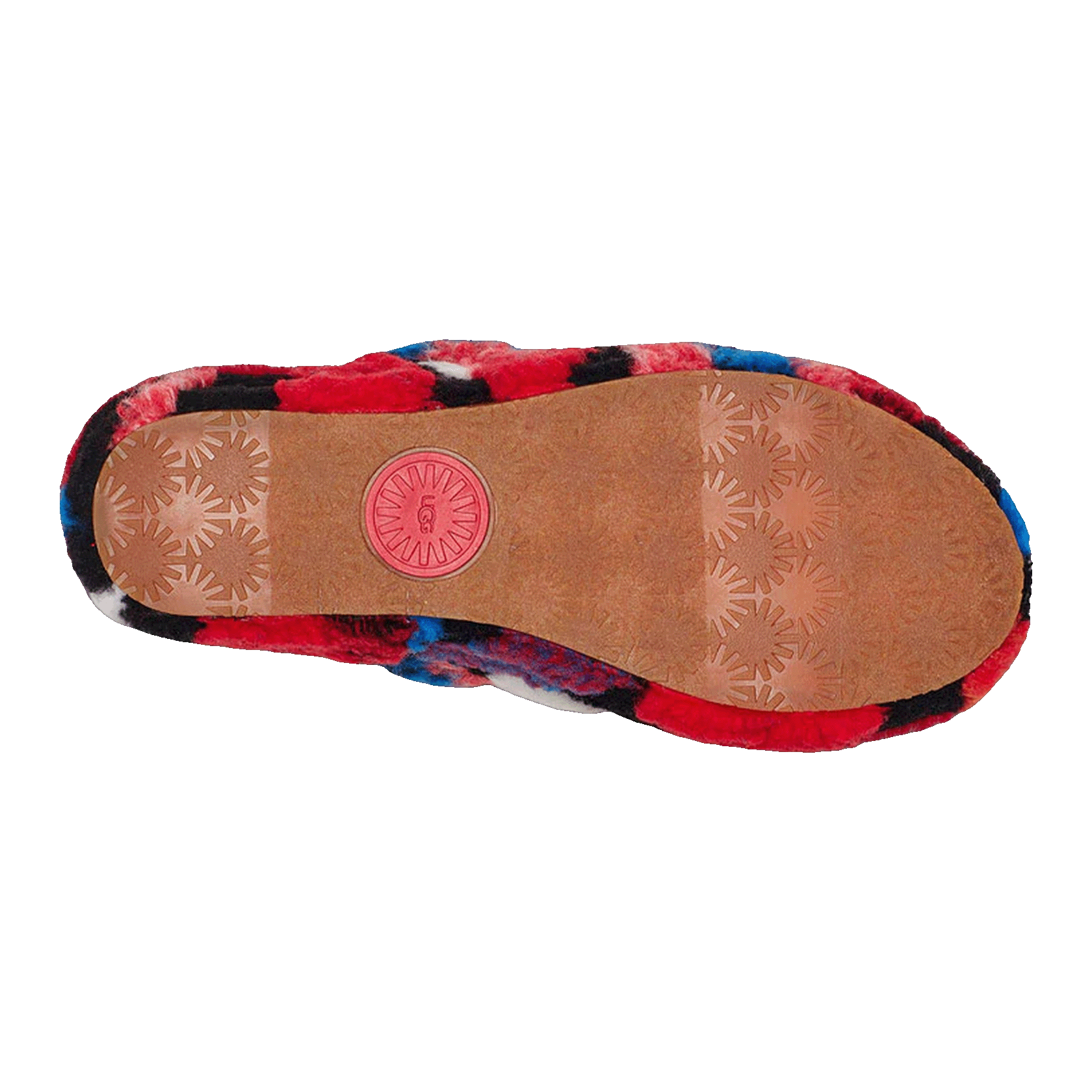 UGG Fluff Yeah Slide Cali Collage Red (W) Sohle