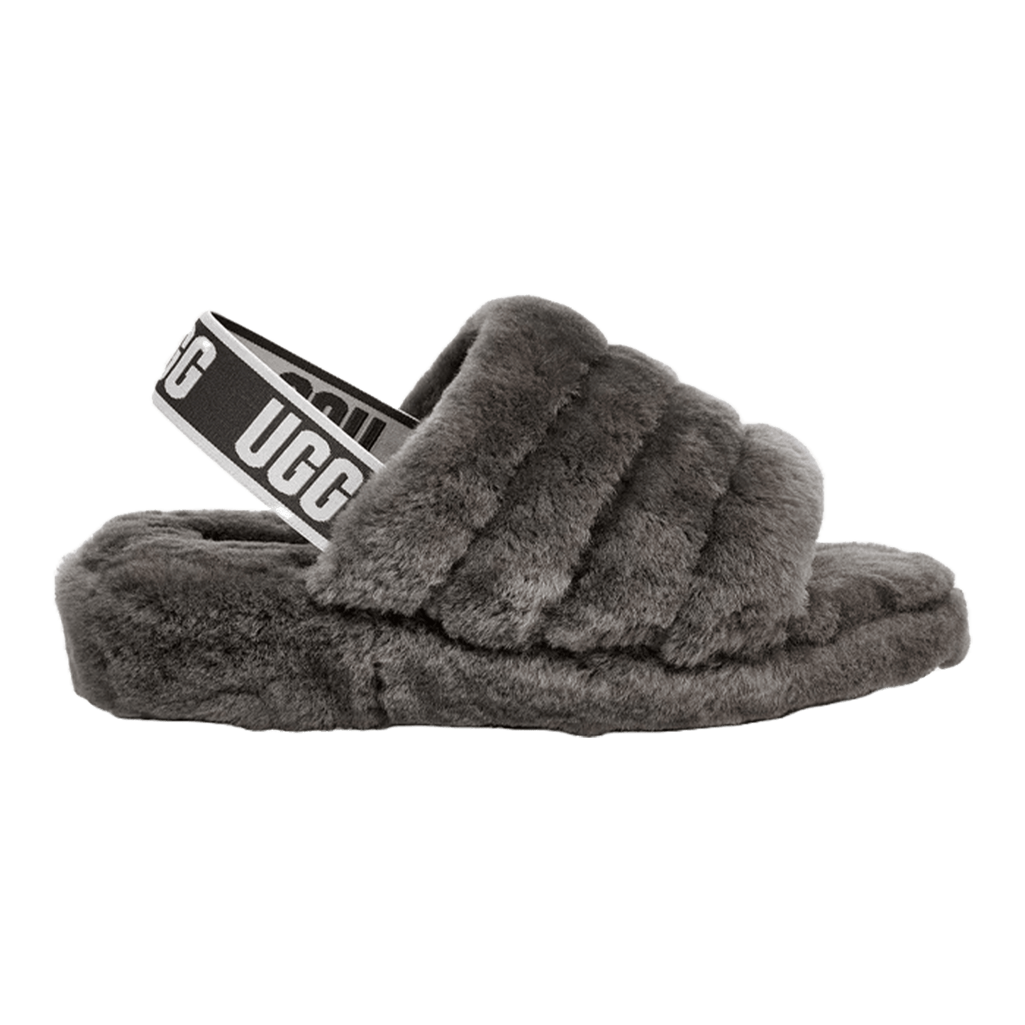 UGG Fluff Yeah Slide Charcoal (W)