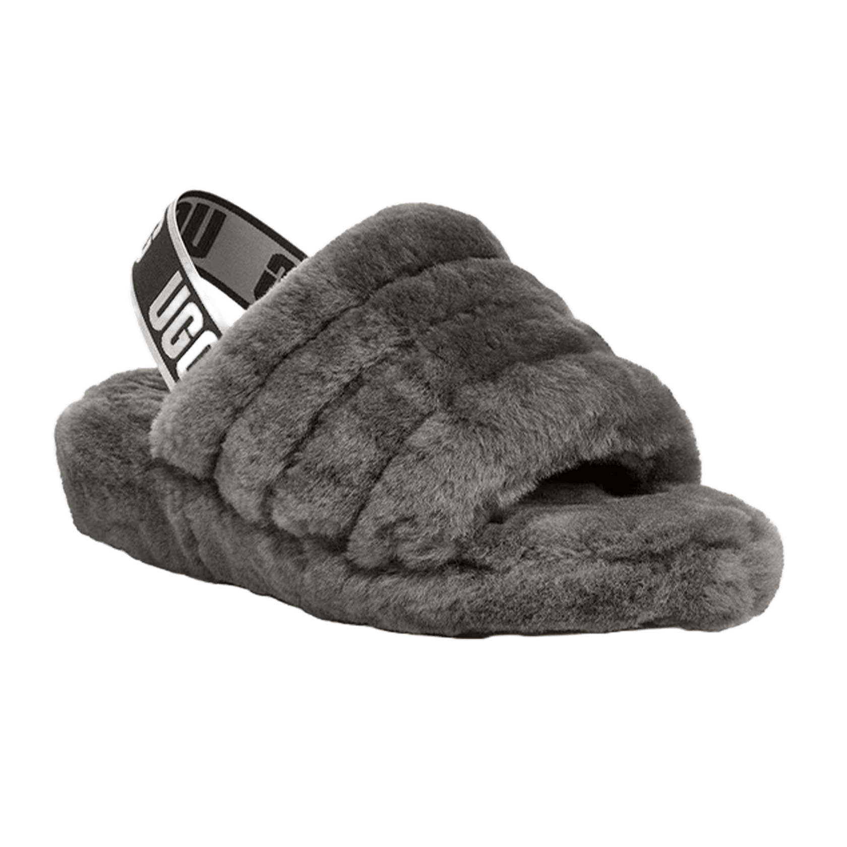 UGG Fluff Yeah Slide Charcoal (W) Side