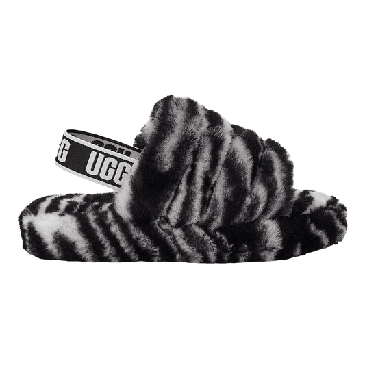 UGG Fluff Yeah Slide Marble Black White (W)
