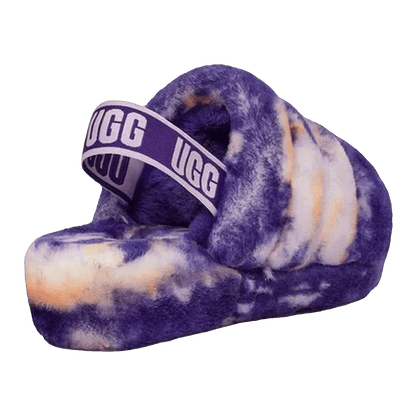 UGG Fluff Yeah Slide Marble Violet Night (W) Back