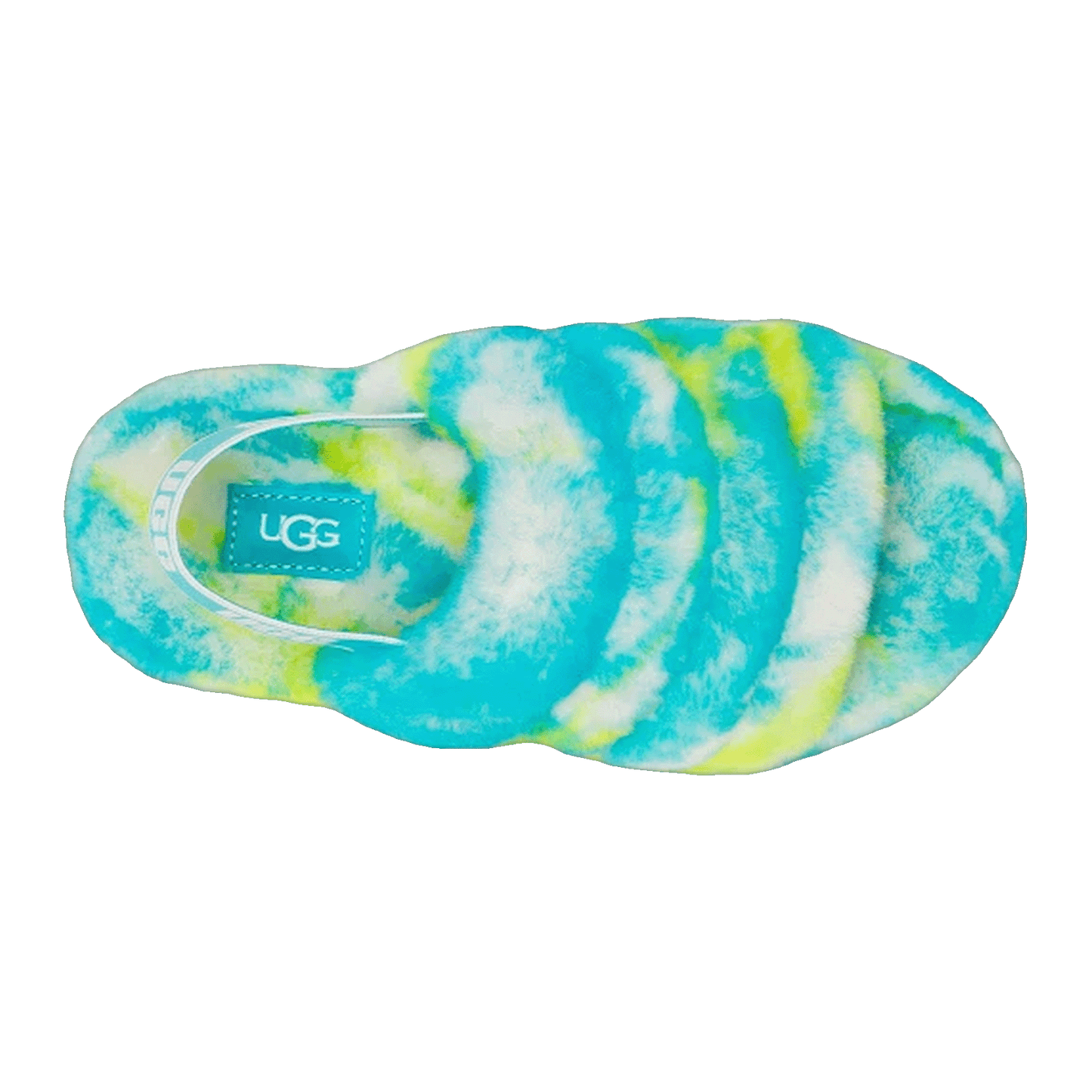 UGG Fluff Yeah Slide Oasis Blue (Kids) Oben