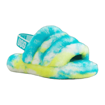 UGG Fluff Yeah Slide Oasis Blue (Kids) Side
