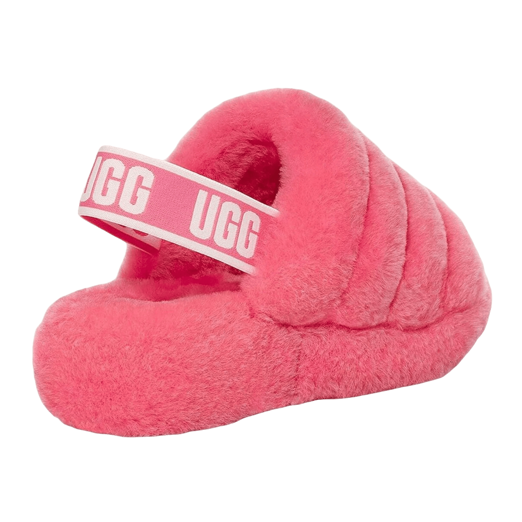 UGG Fluff Yeah Slide Pink Rose (W) Back