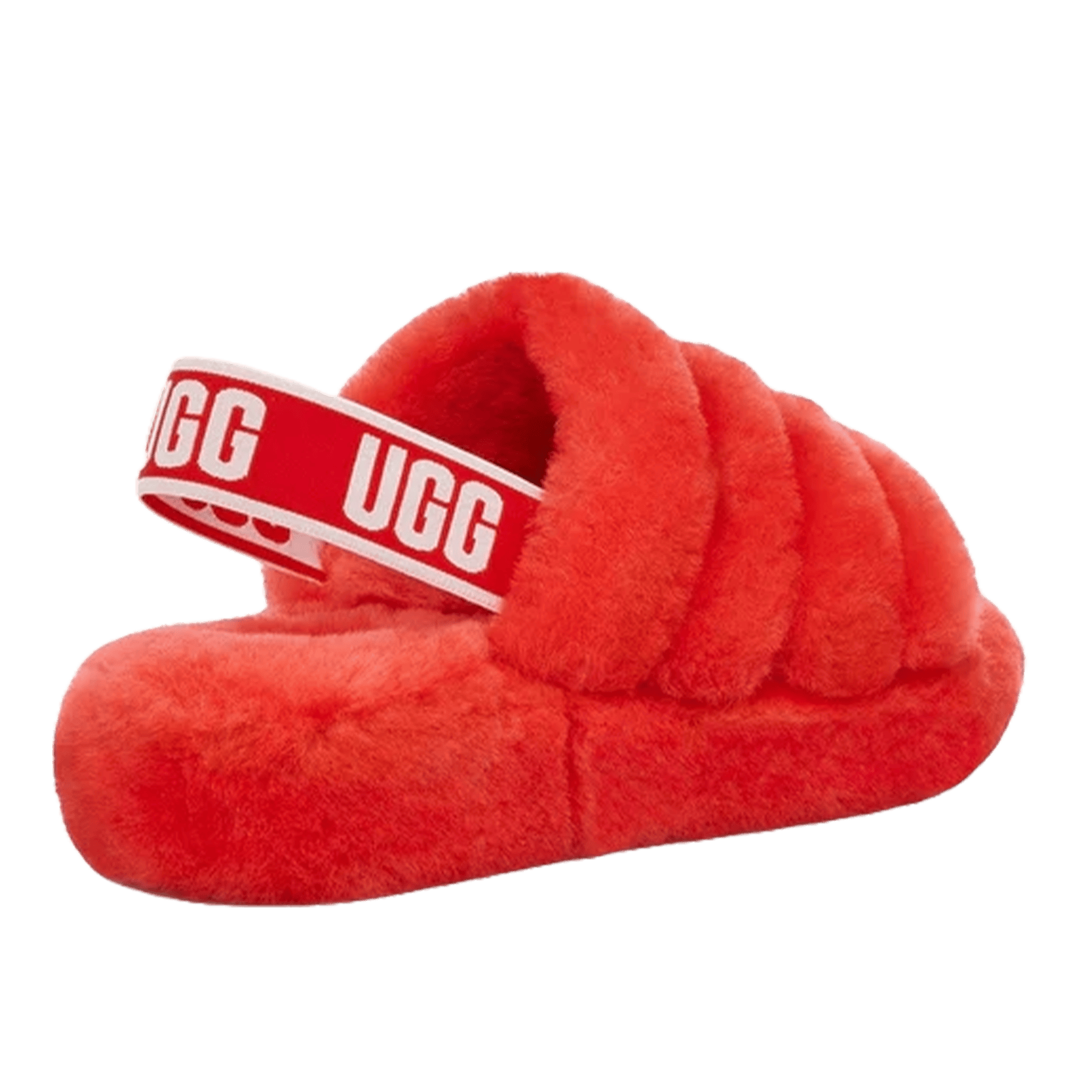 UGG Fluff Yeah Slide Red Currant (W) Back