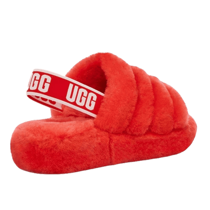 UGG Fluff Yeah Slide Red Currant (W) Back
