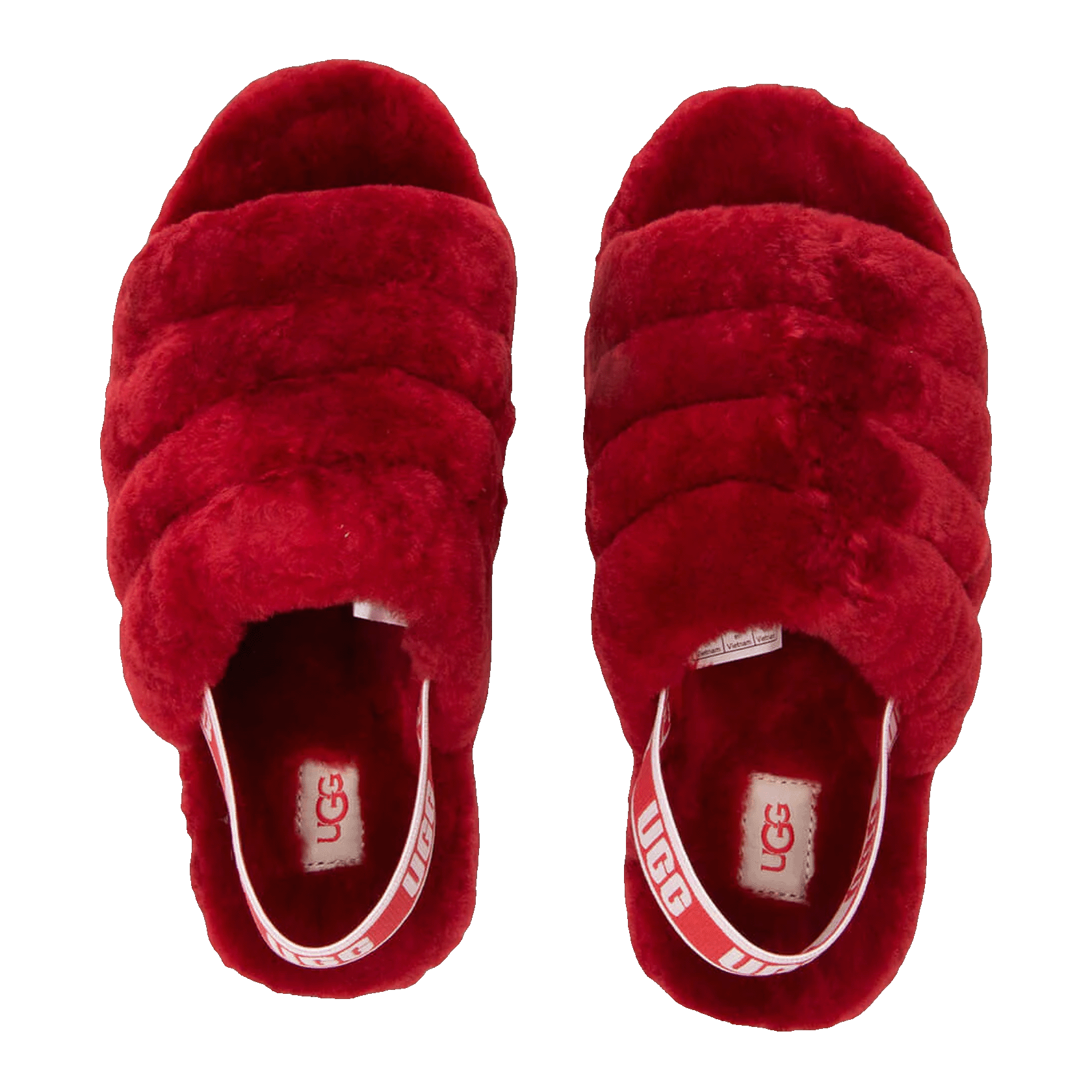 UGG Fluff Yeah Slide Ribbon Red (Kids) Oben