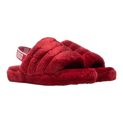 UGG Fluff Yeah Slide Ribbon Red (Kids) Side