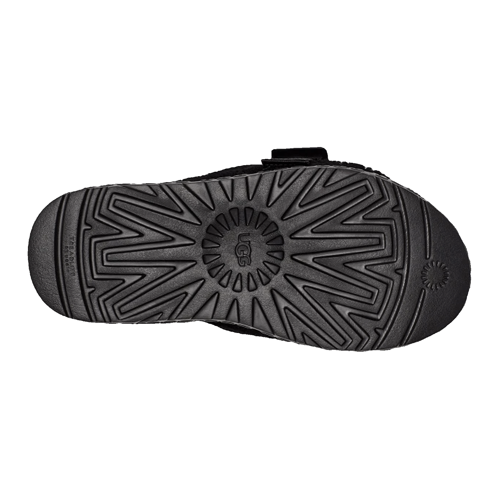 UGG Fluffita Slide Black (W) Sohle