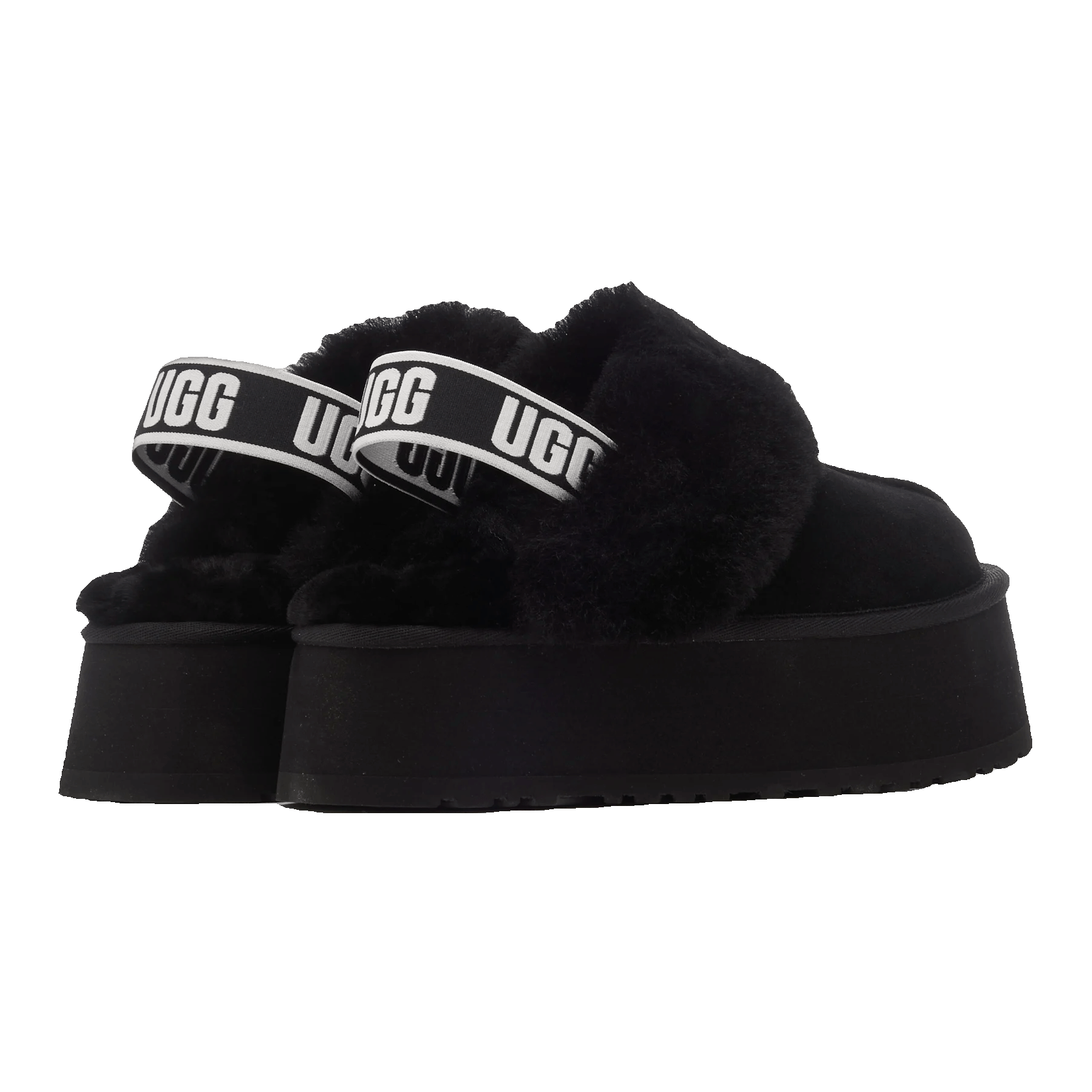 UGG Funkette Slipper Black Back