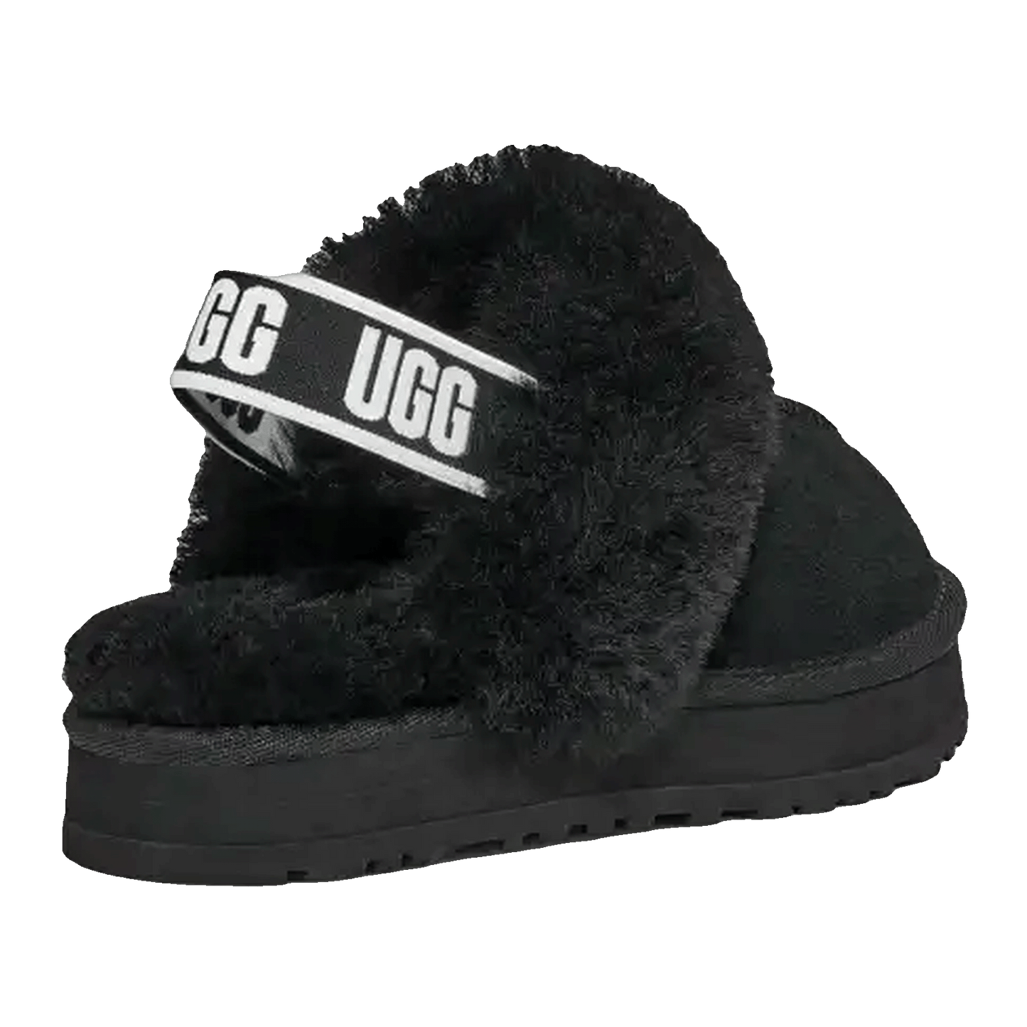 UGG Funkette Slipper Black (Kids) Back