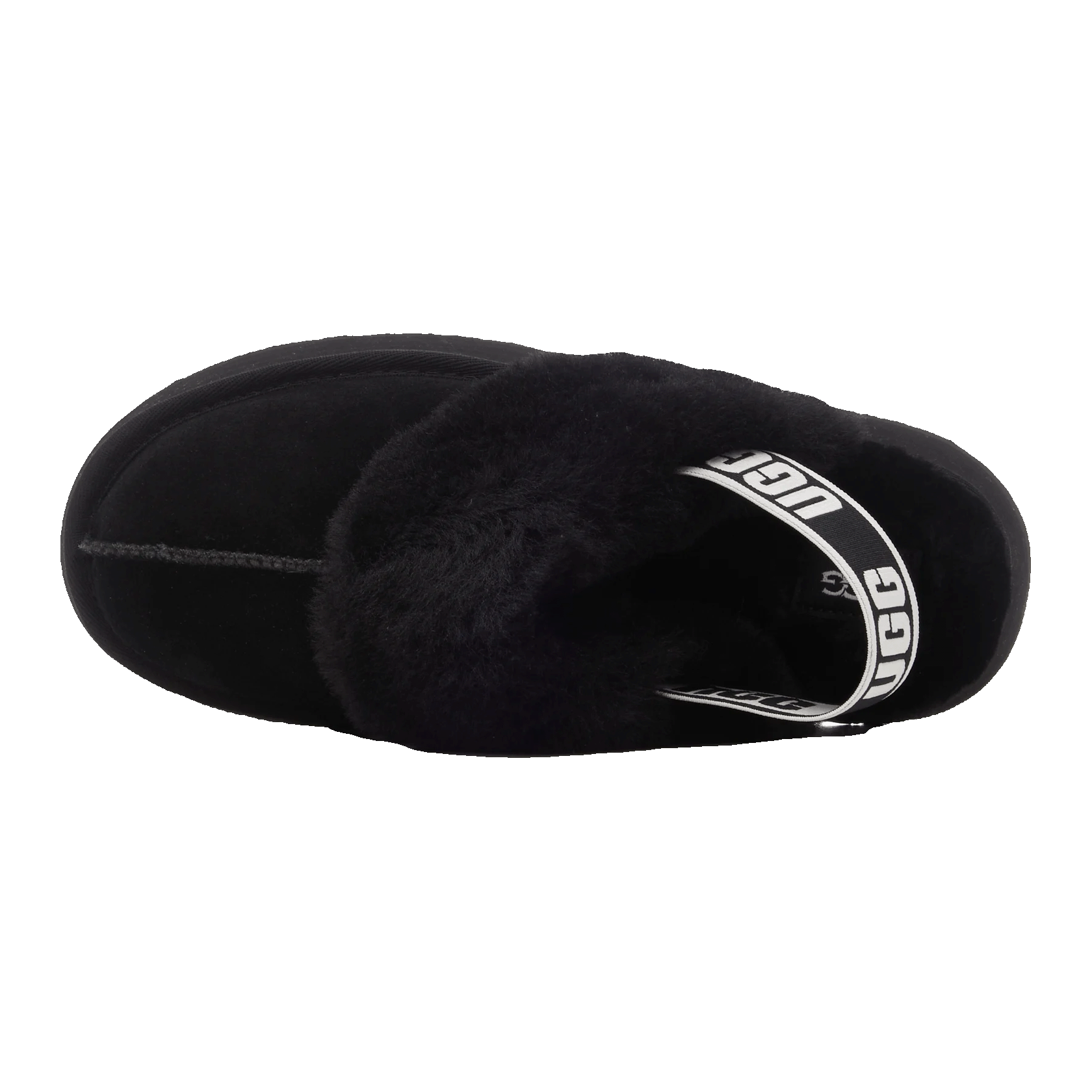 UGG Funkette Slipper Black Oben