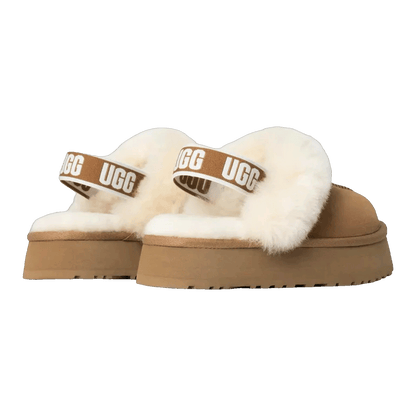 UGG Funkette Slipper Chestnut (Kids) Back
