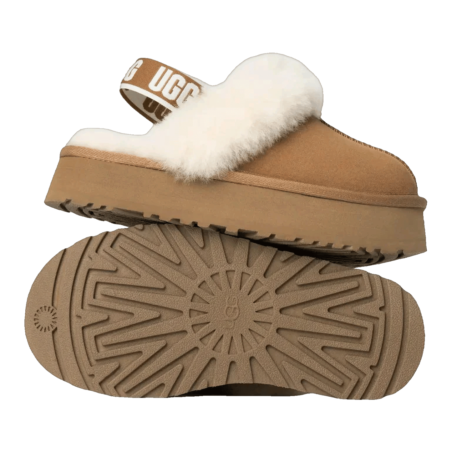 UGG Funkette Slipper Chestnut (Kids) Sohle