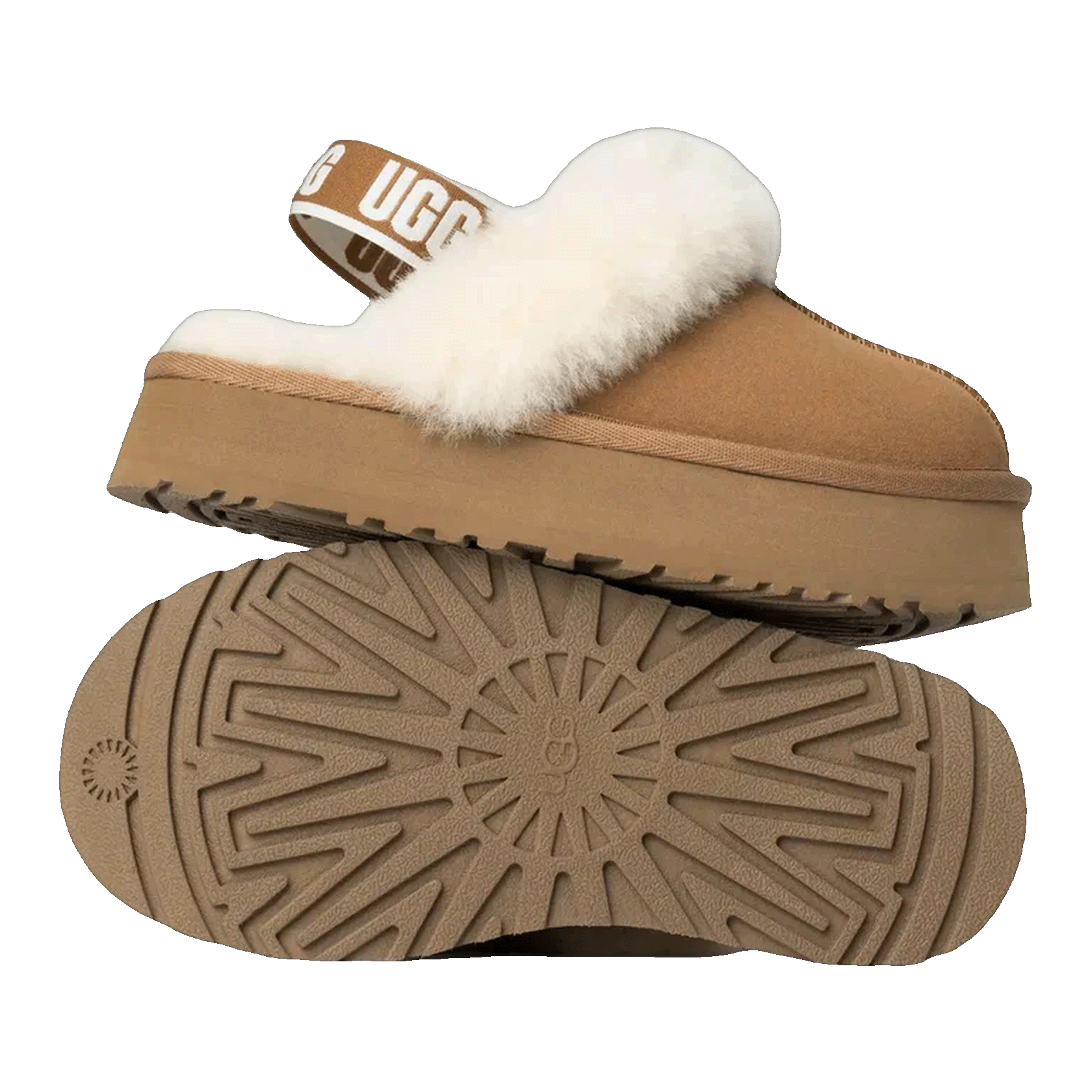 UGG Funkette Slipper Chestnut (Kids) Sohle