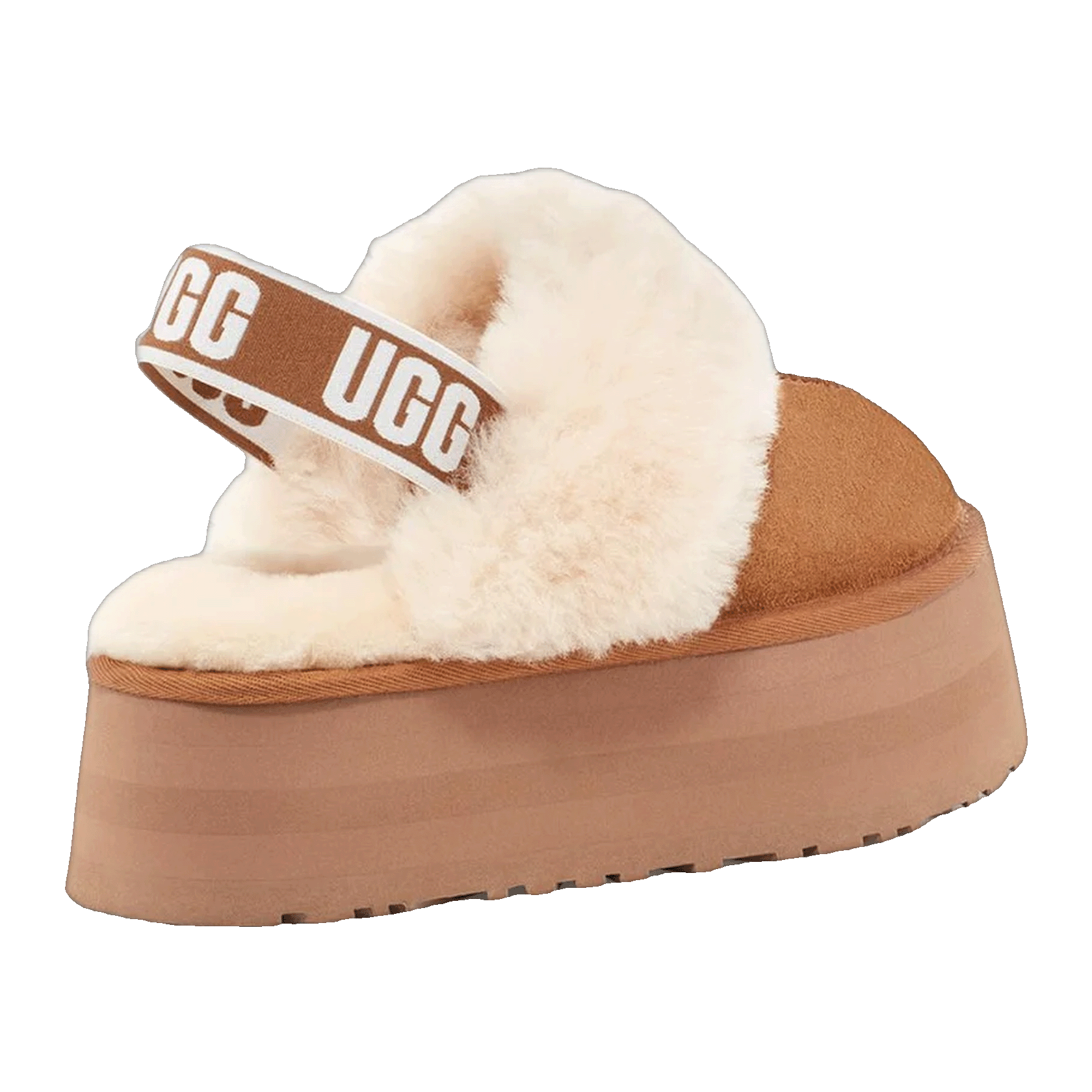 UGG Funkette Slipper Chestnut (W) Back