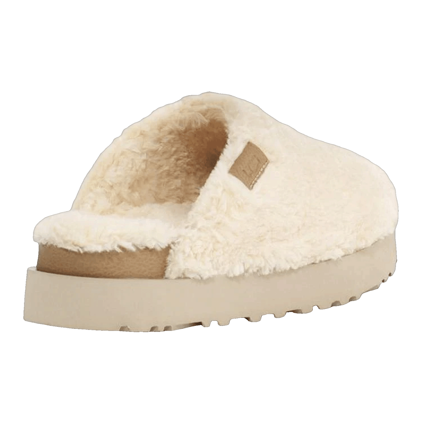UGG Fuzz Sugar Slide Natural (W) Back