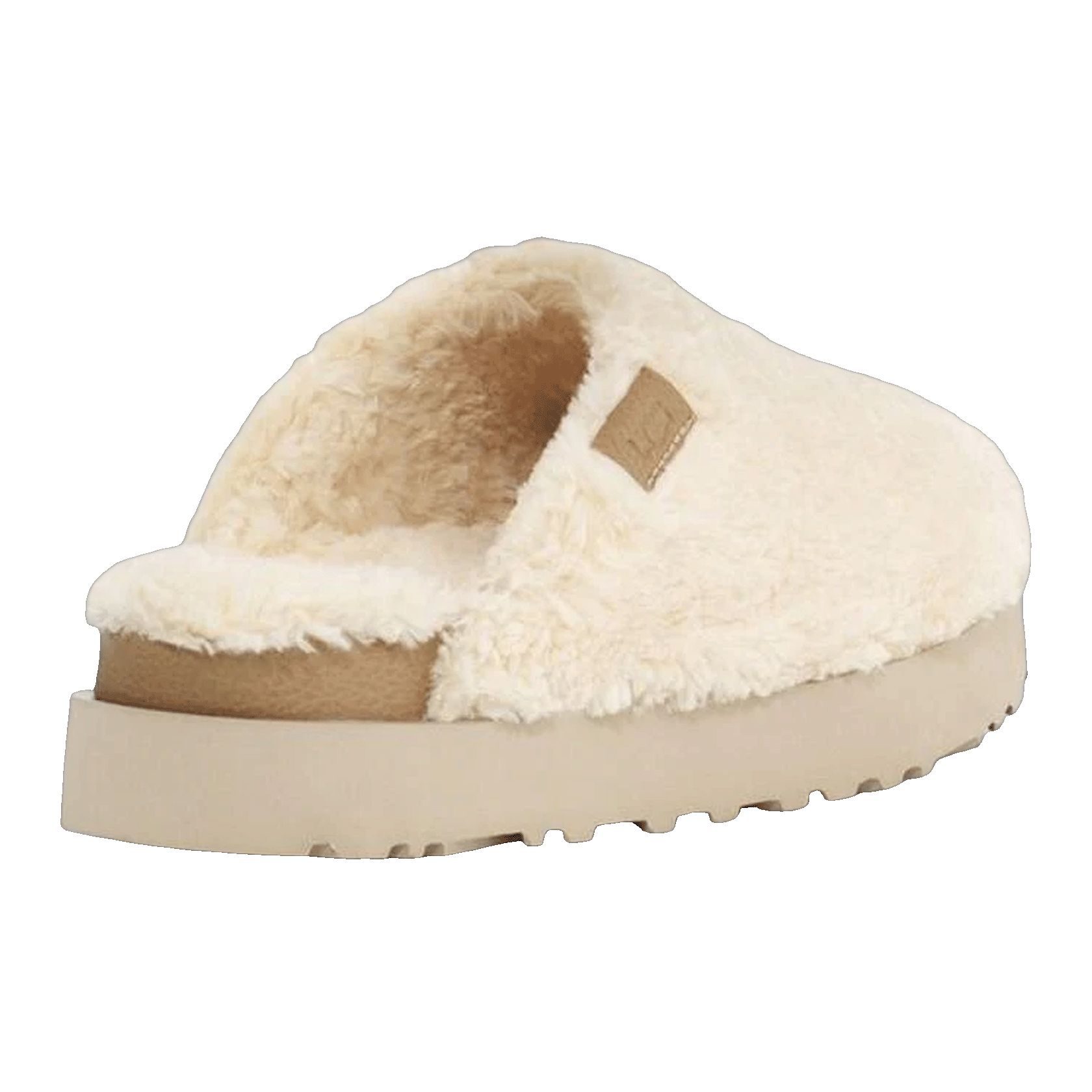 UGG Fuzz Sugar Slide Natural (W) Back