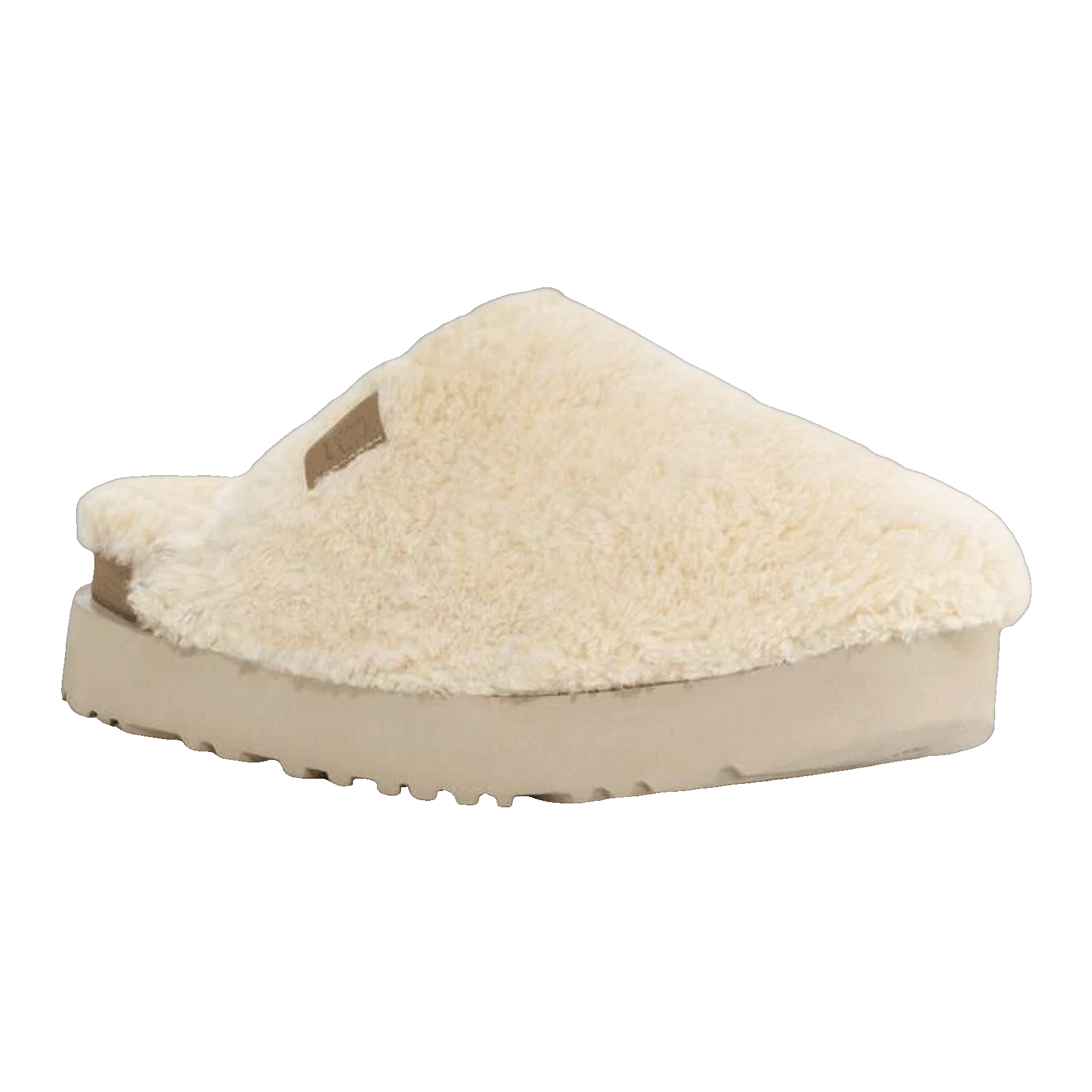 UGG Fuzz Sugar Slide Natural (W) Side