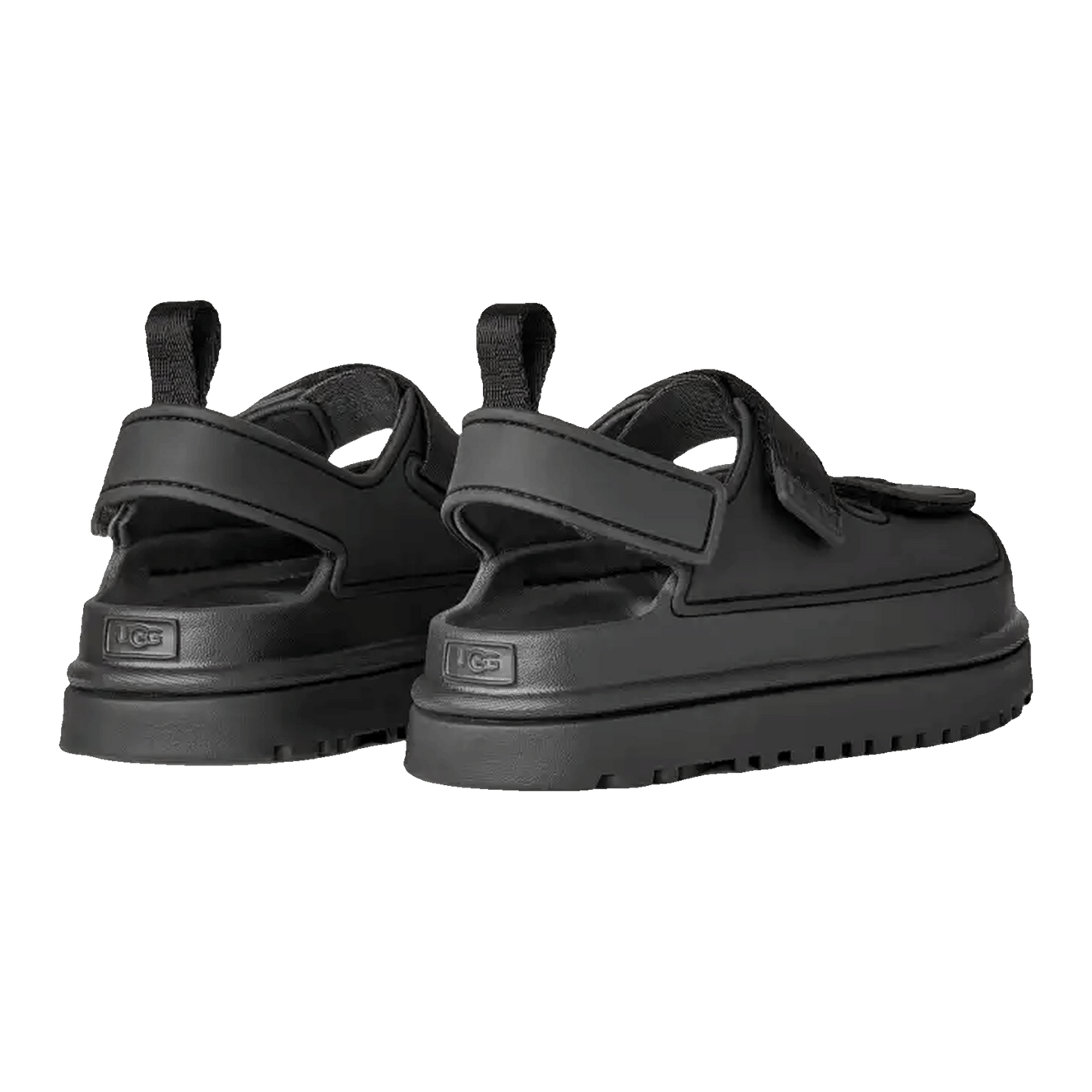 UGG GoldenGlow Sandal Black (Kids) Back