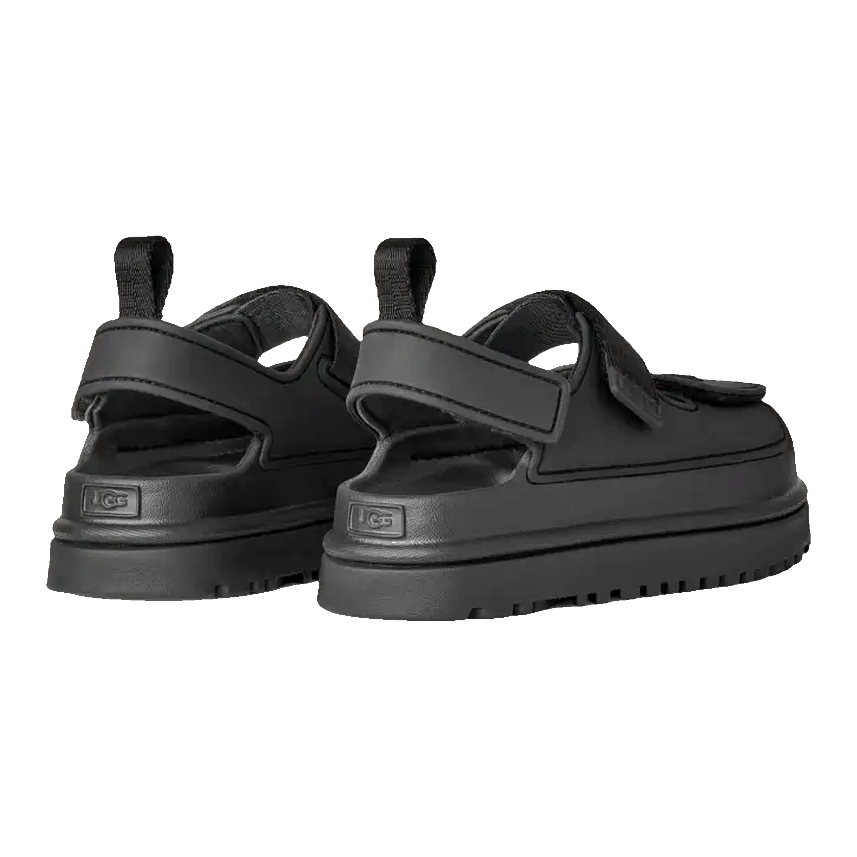 UGG GoldenGlow Sandal Black (Kids) Back