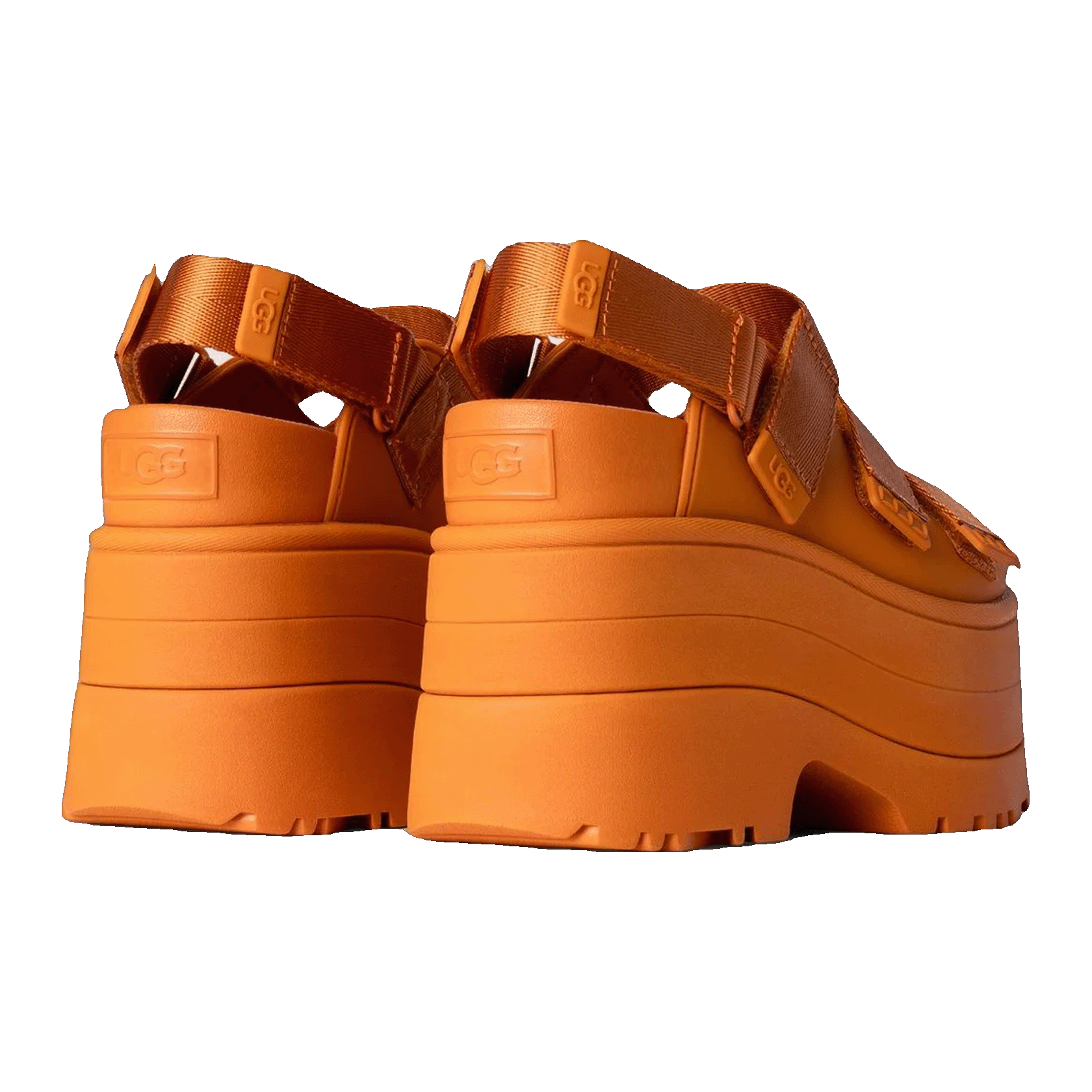 UGG GoldenRise Platform Sandals Dark Apricot (W) Back