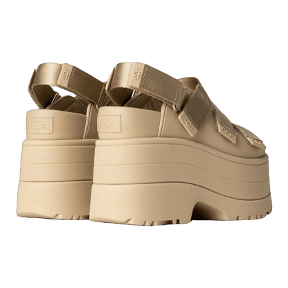 UGG GoldenRise Platform Sandals Mustard Seed (W) Back