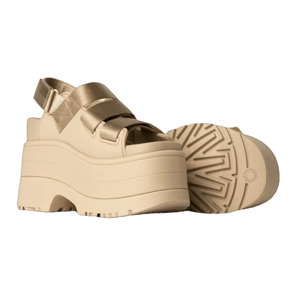 UGG GoldenRise Platform Sandals Mustard Seed (W) Side