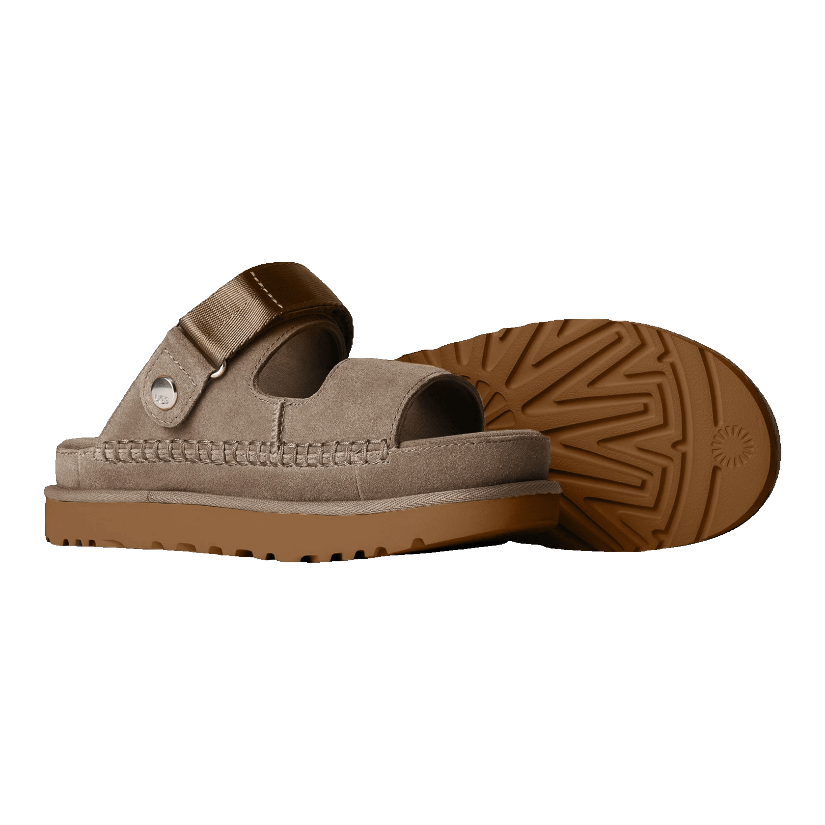 UGG Goldenstar Glide Sandal Smoke Plume (W) Side