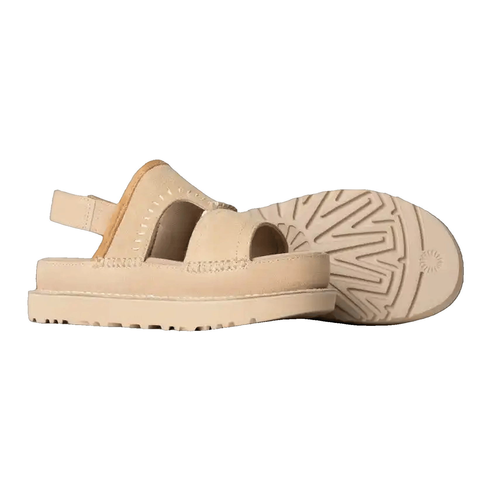 UGG Goldenstar Platform Sandal Sand (W) Side