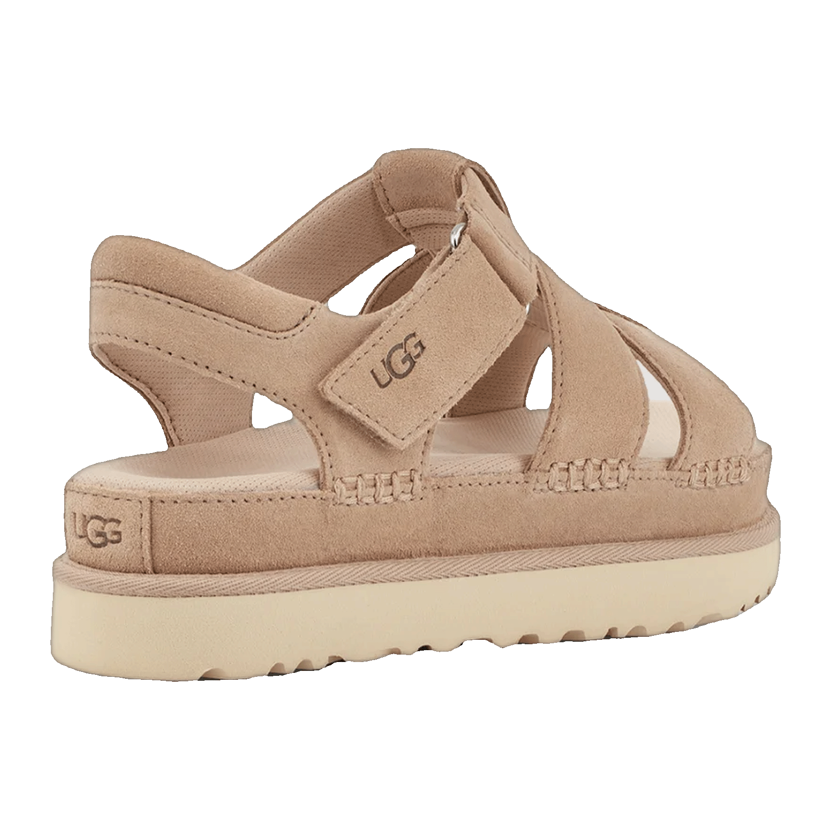 UGG Goldenstar Strap Platform Sandal Driftwood (W) Back