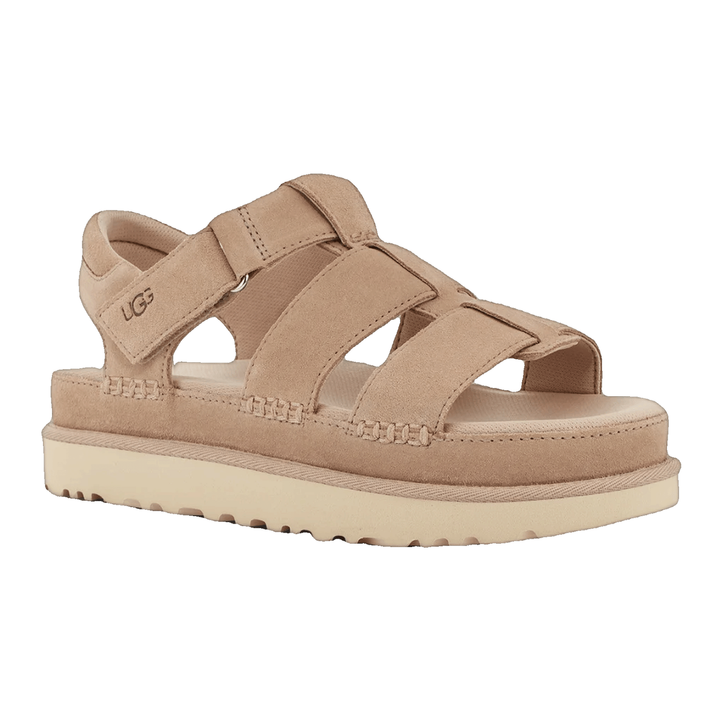 UGG Goldenstar Strap Platform Sandal Driftwood (W) Side