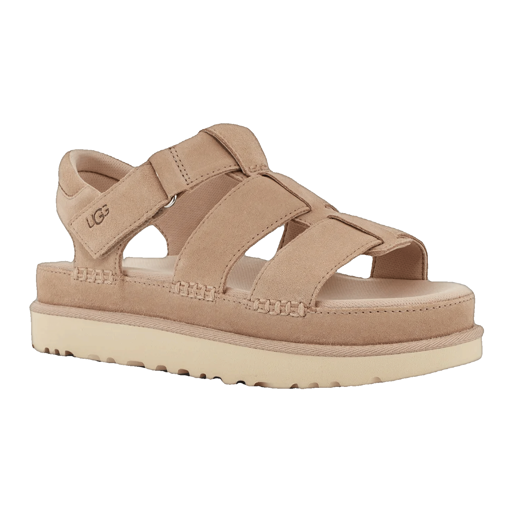 UGG Goldenstar Strap Platform Sandal Driftwood (W) Side