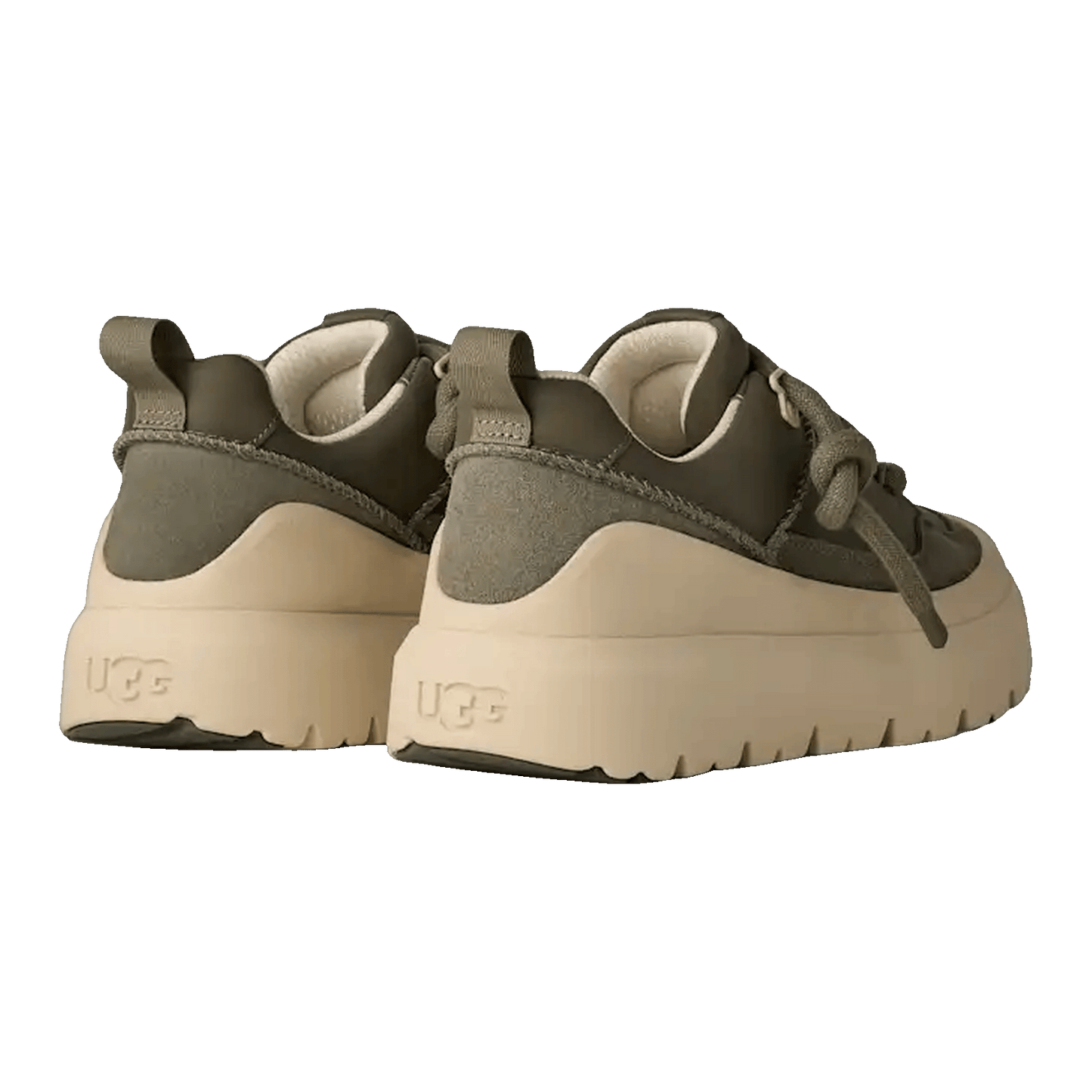 UGG Heritage Utility Sneaker Moss Green Buffed Back