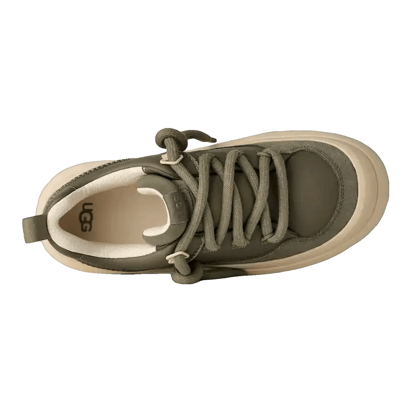 UGG Heritage Utility Sneaker Moss Green Buffed Oben