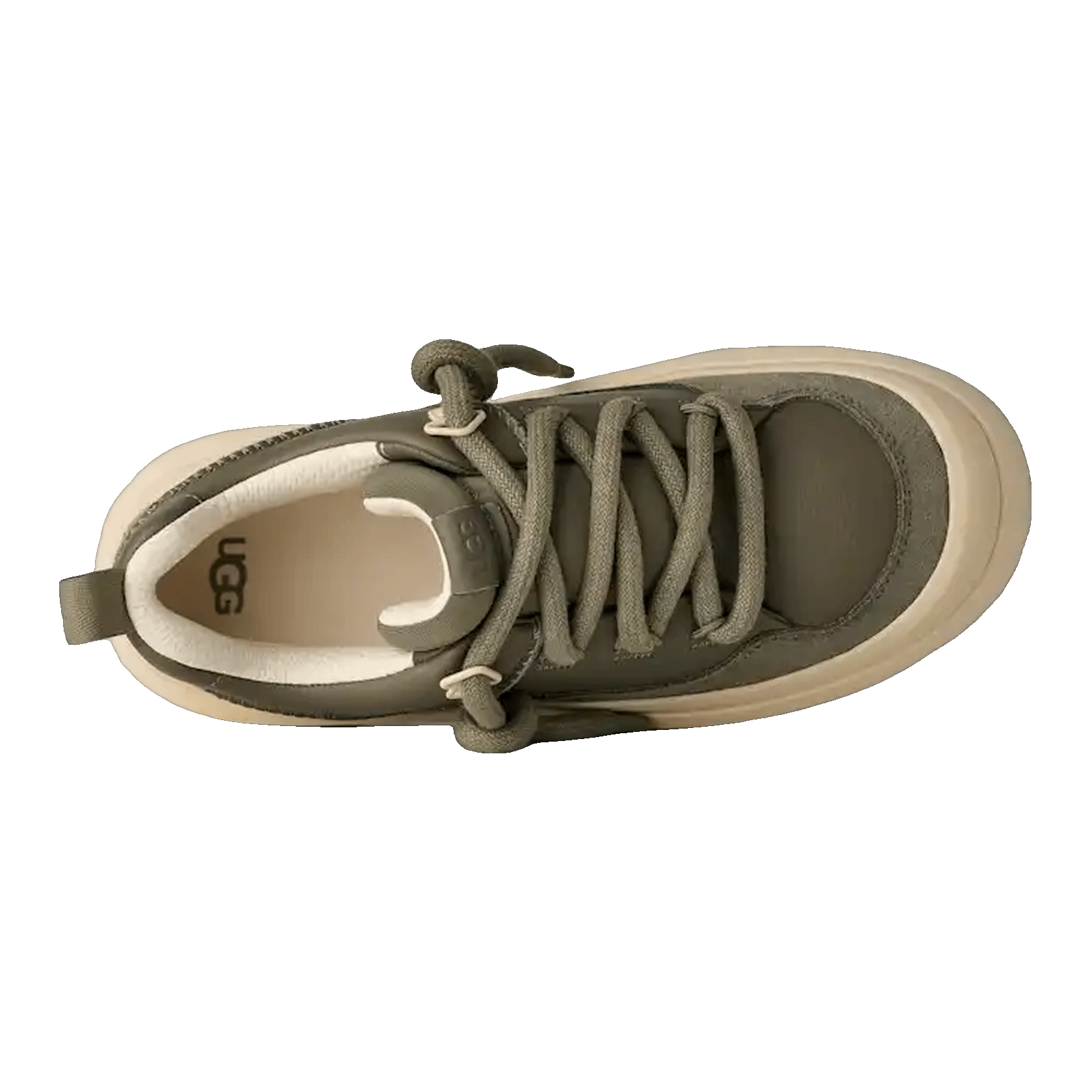 UGG Heritage Utility Sneaker Moss Green Buffed Oben