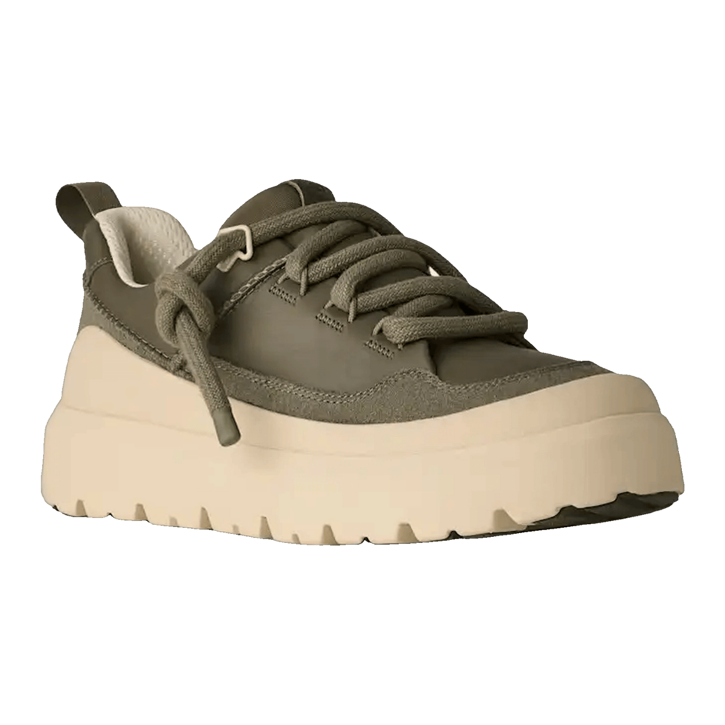 UGG Heritage Utility Sneaker Moss Green Buffed Side